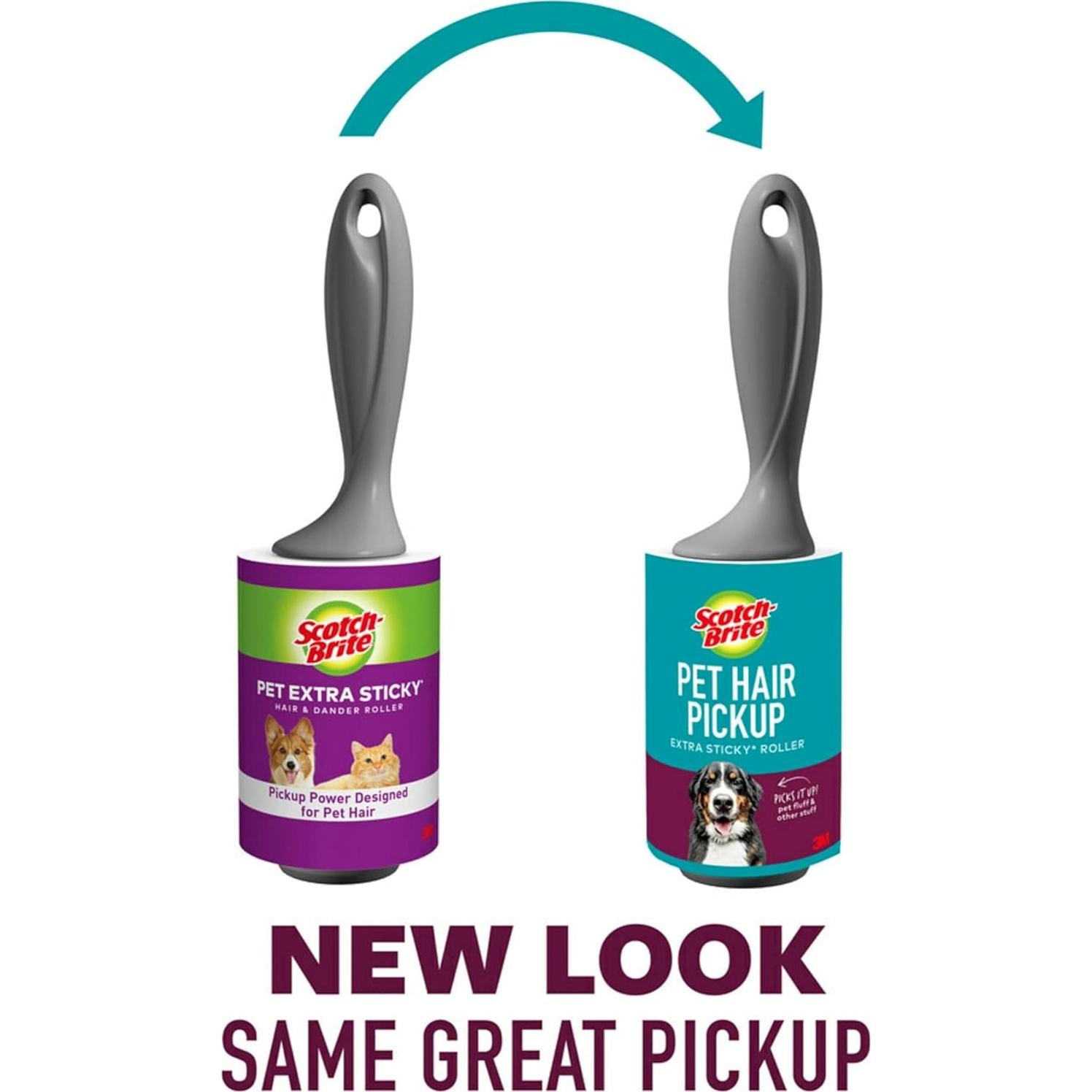 Rodillo Adhesivo Extra Pegajoso Scotch-Brite 95 Hojas para Pelo de Mascotas