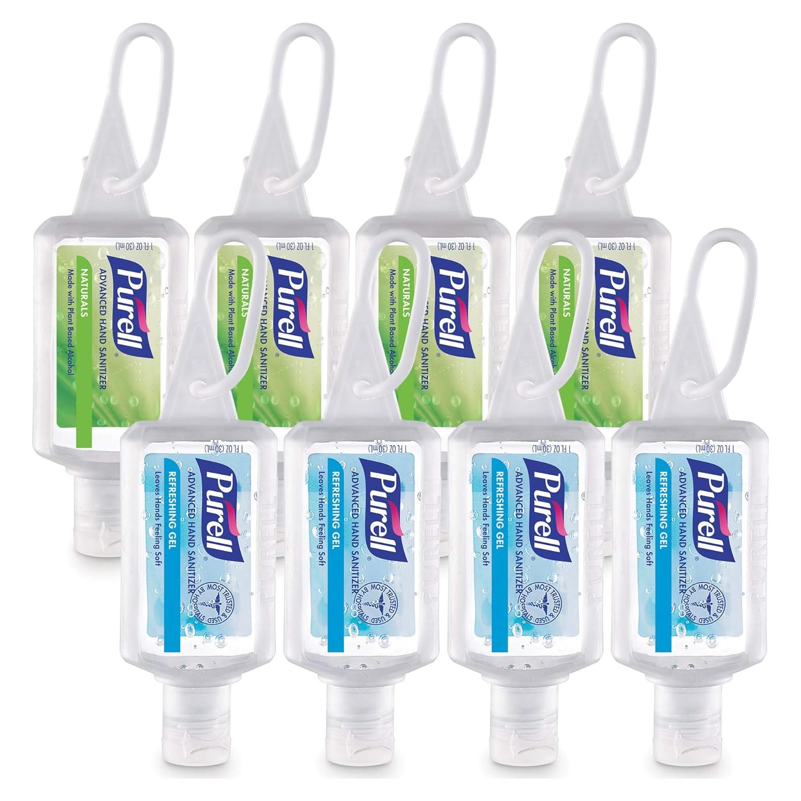 Desinfectante de Manos Purell Advanced 8x1oz Naturales y Gel