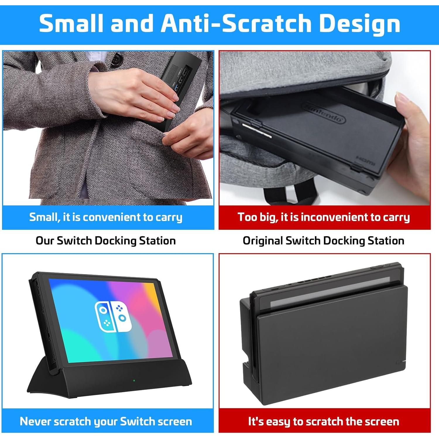 Dock para TV Nintendo Switch KEKUCULL 4K HDMI USB-C