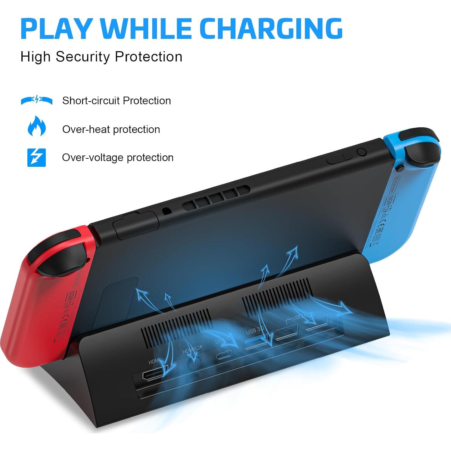 Dock para TV Nintendo Switch KEKUCULL 4K HDMI USB-C