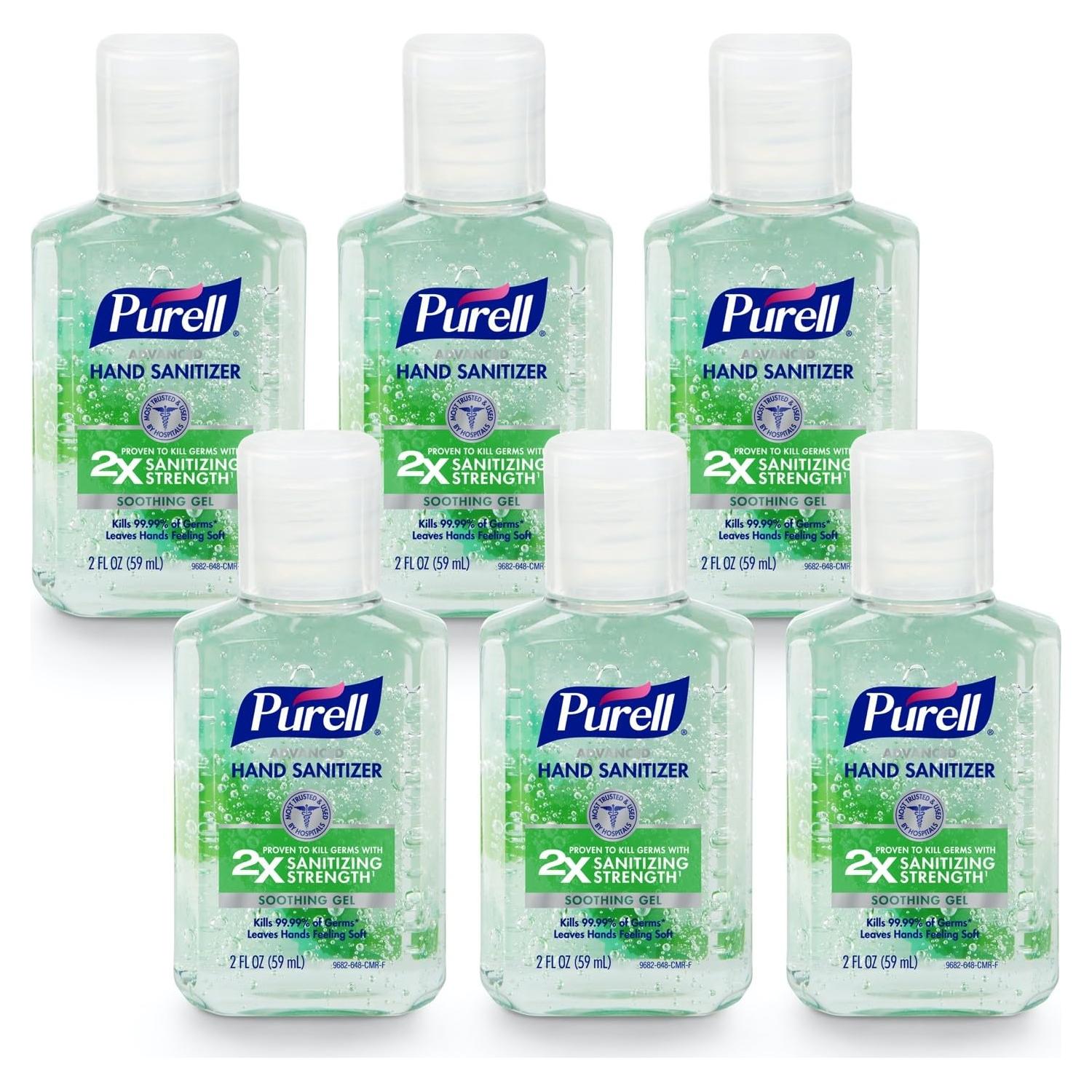 Gel Desinfectante de Manos Avanzado PURELL 6x2 oz Suave