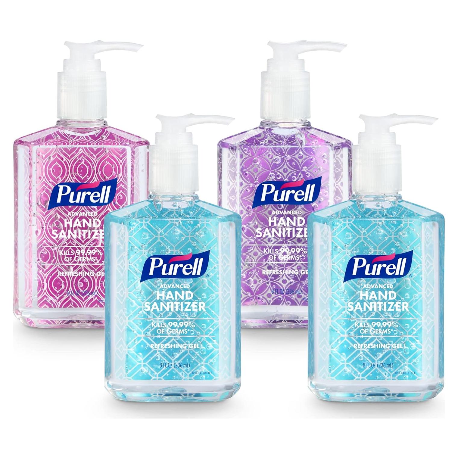 Gel Desinfectante de Manos Purell Avanzado 4x240ml con Bomba