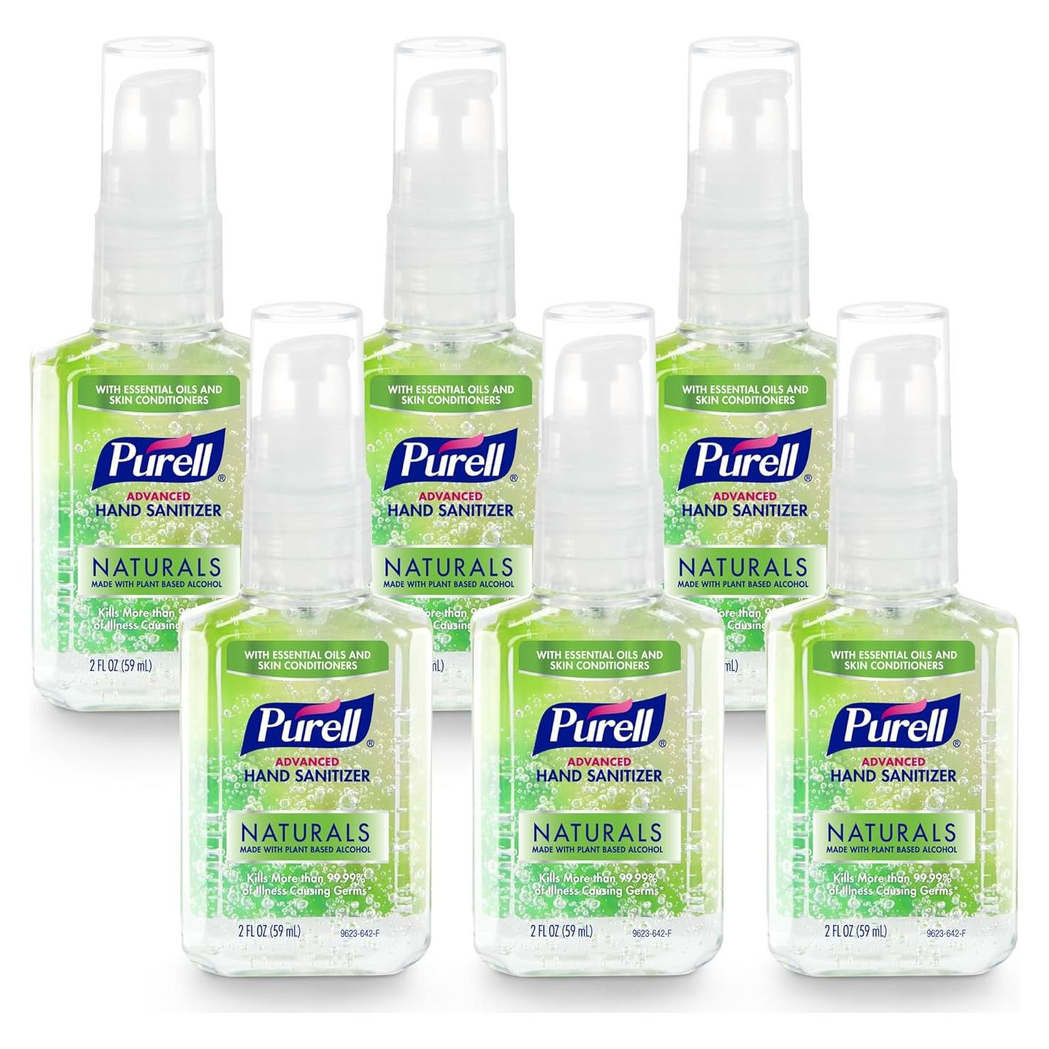 Desinfectante de Manos Purell Advanced Naturals 2 oz - Paquete de 6