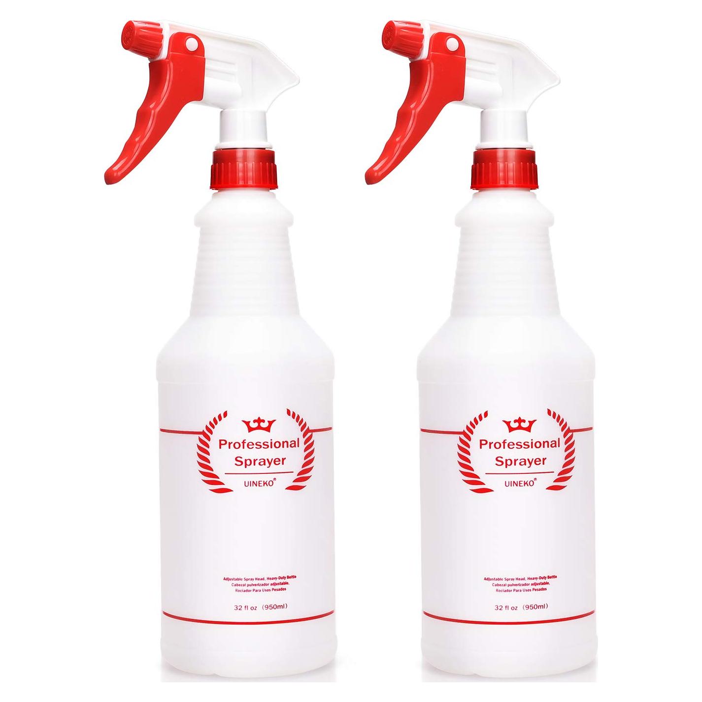 Botellas de Spray de Plástico Uineko 950 ml 4 Piezas Rojo