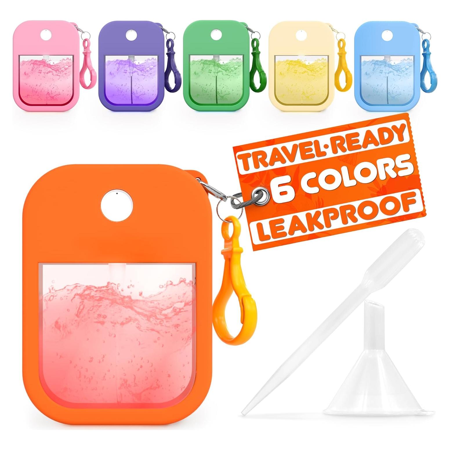 6 Botellas de Perfume Recargables VIKROM 38 ml Viaje