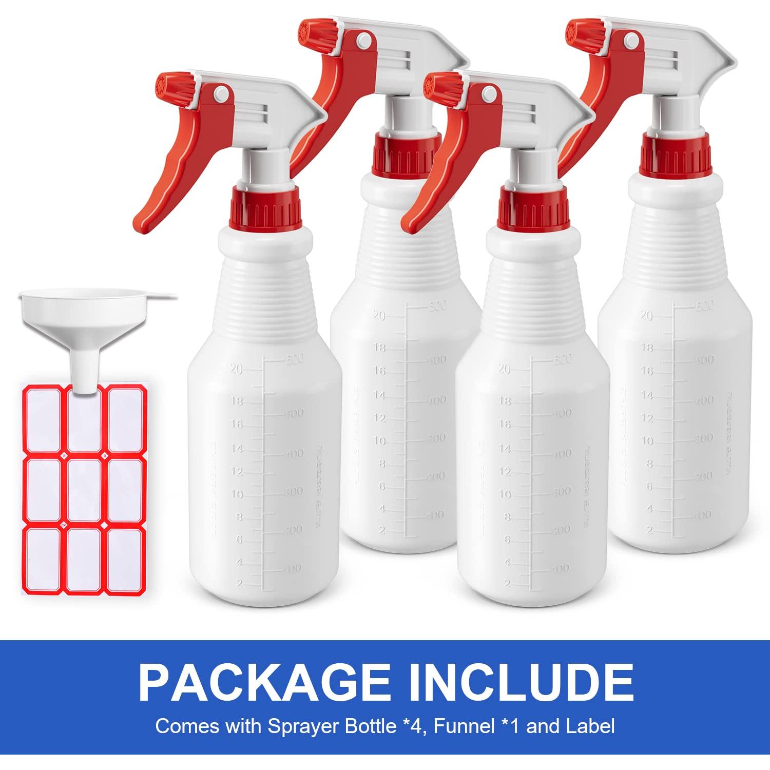 Botellas de Spray Bealee 4 Paquete 0.71 L Alta Resistencia