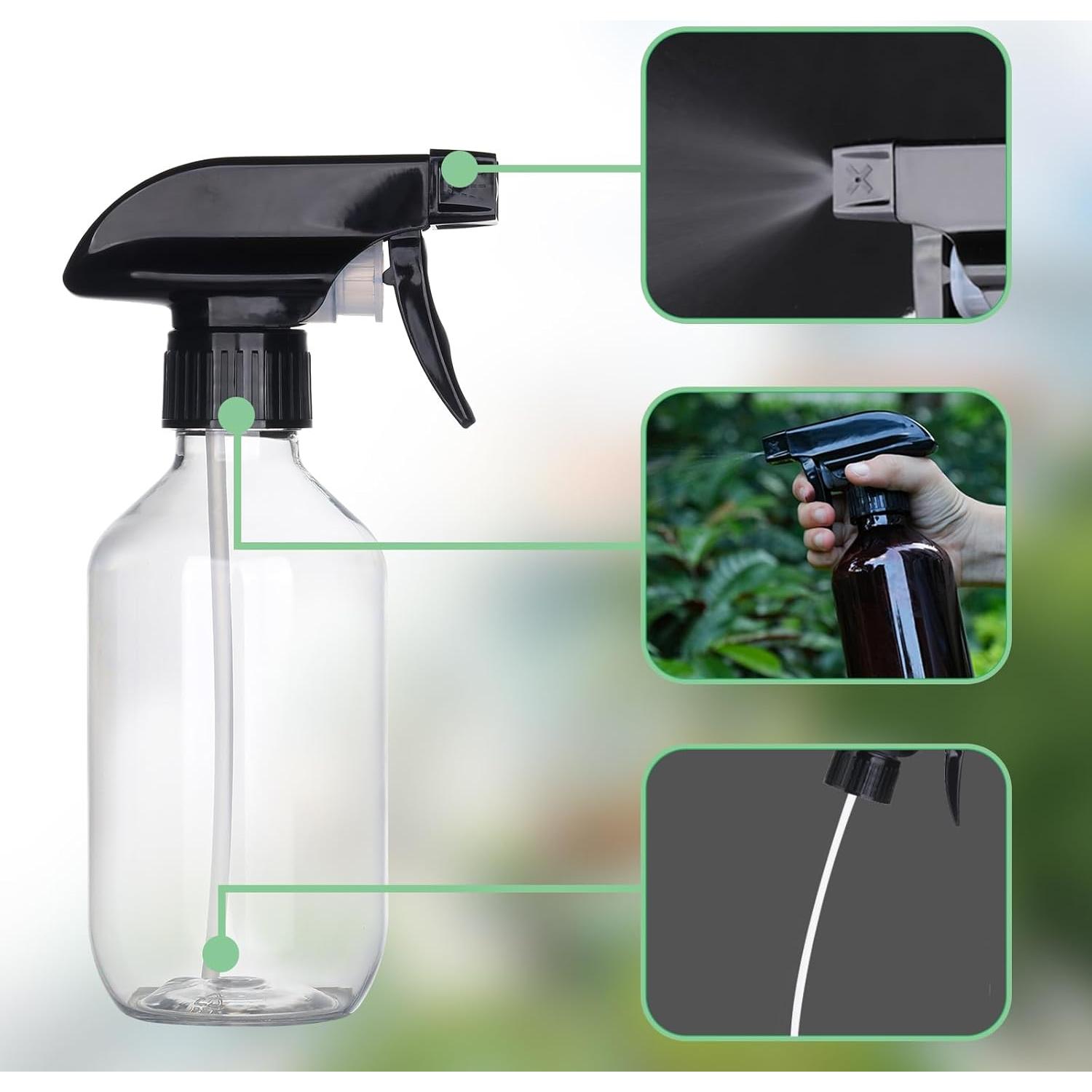 Botellas de Spray Plástico KREMORV 300ml Ajustable 2 Piezas