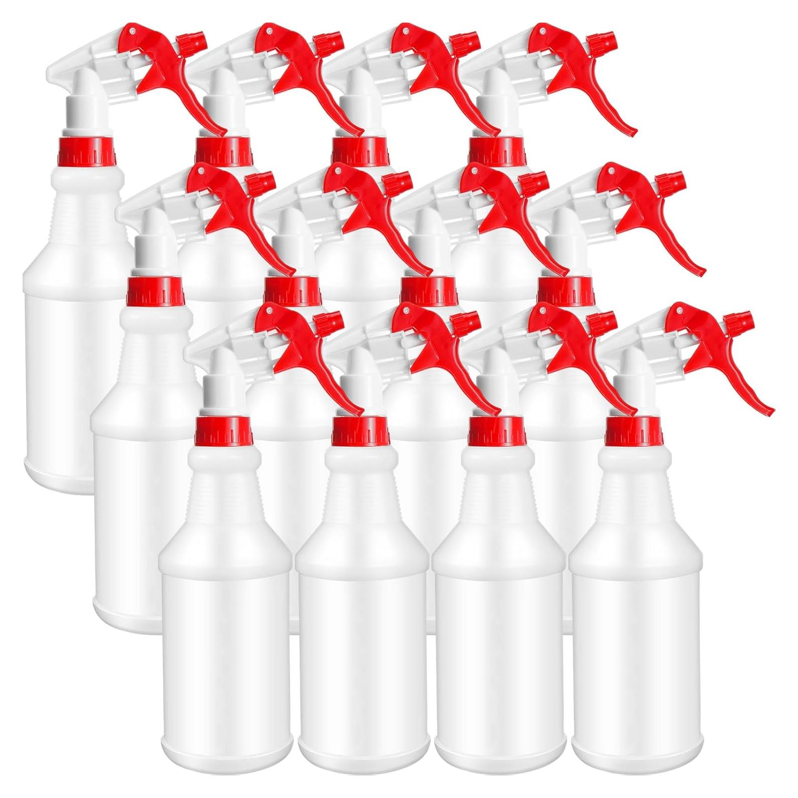 Botellas de Spray Reutilizables Eccliy 12 Pcs 473 ml Rojo