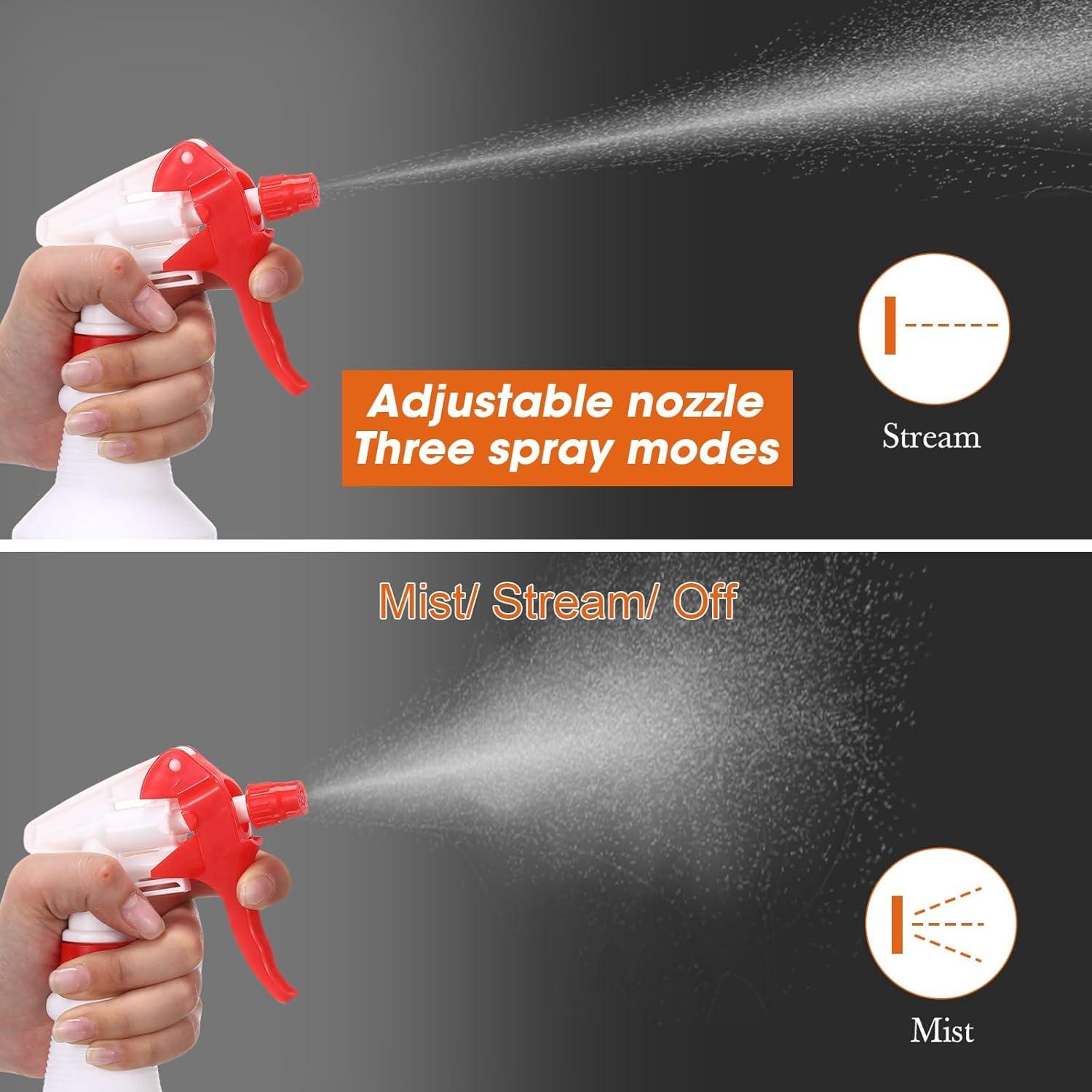 Botellas de Spray Reutilizables Eccliy 12 Pcs 473 ml Rojo