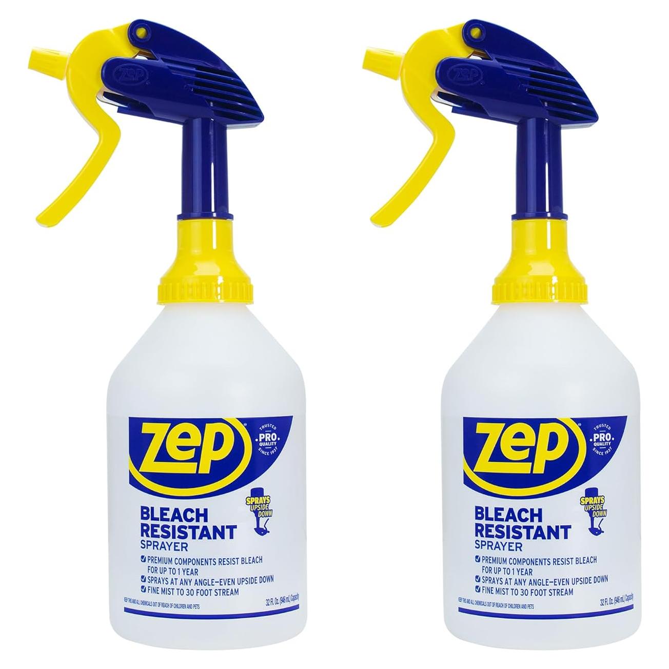 Botella Pulverizadora Zep Profesional 32 oz Resistente al Blanqueador