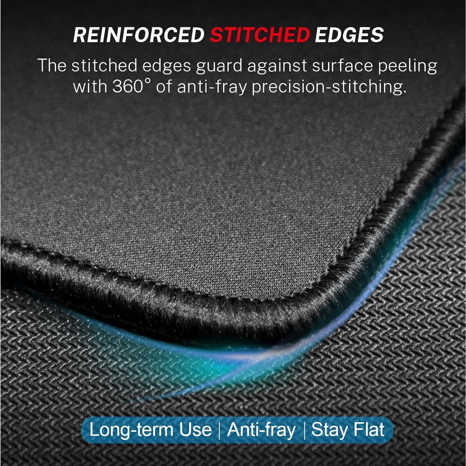 Alfombrilla de Ratón MROCO Negra 27.9 x 21.6 cm Antideslizante