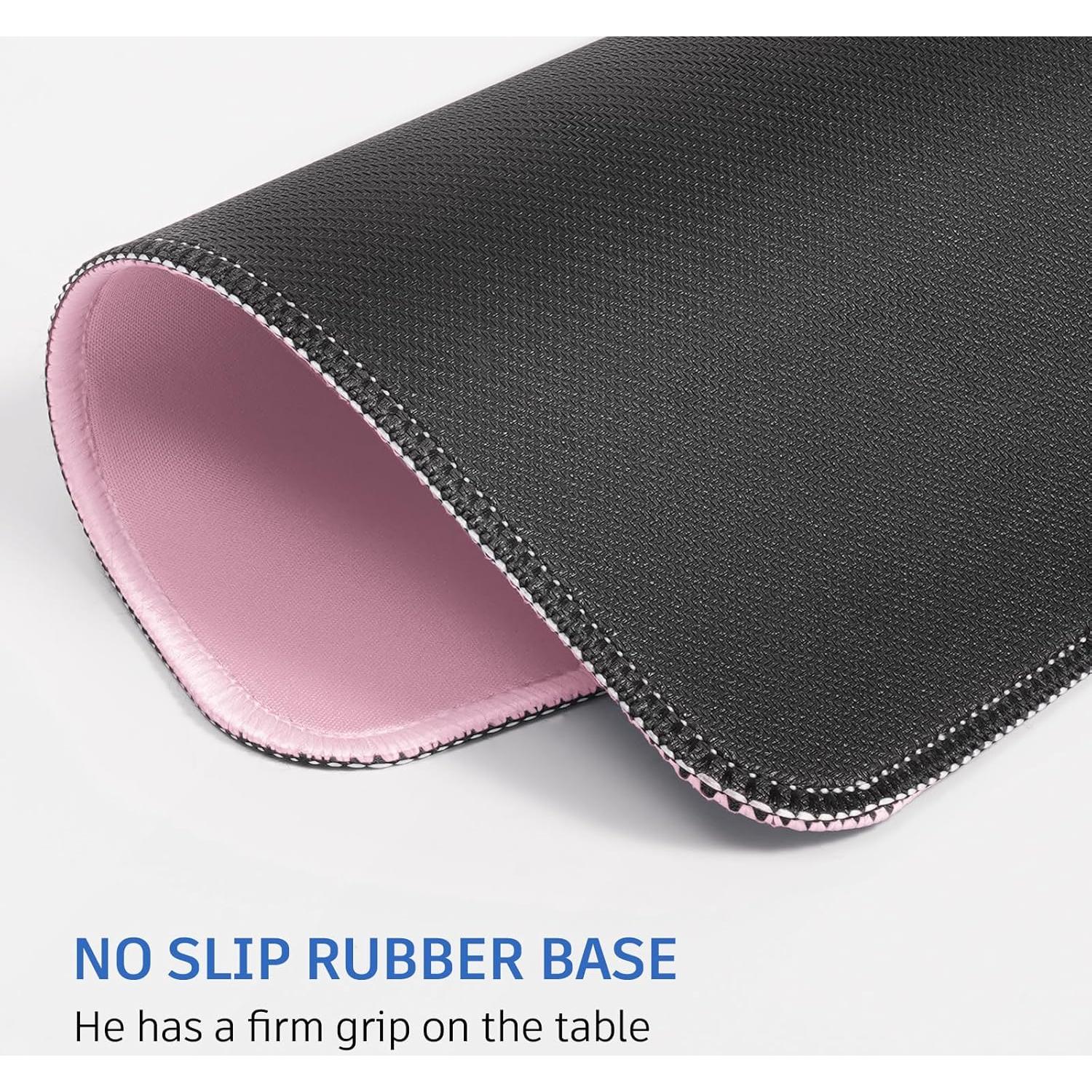 Alfombrilla de Ratón Rosa ZYAOTWQZ Texturizada Impermeable 25.9x20.8cm