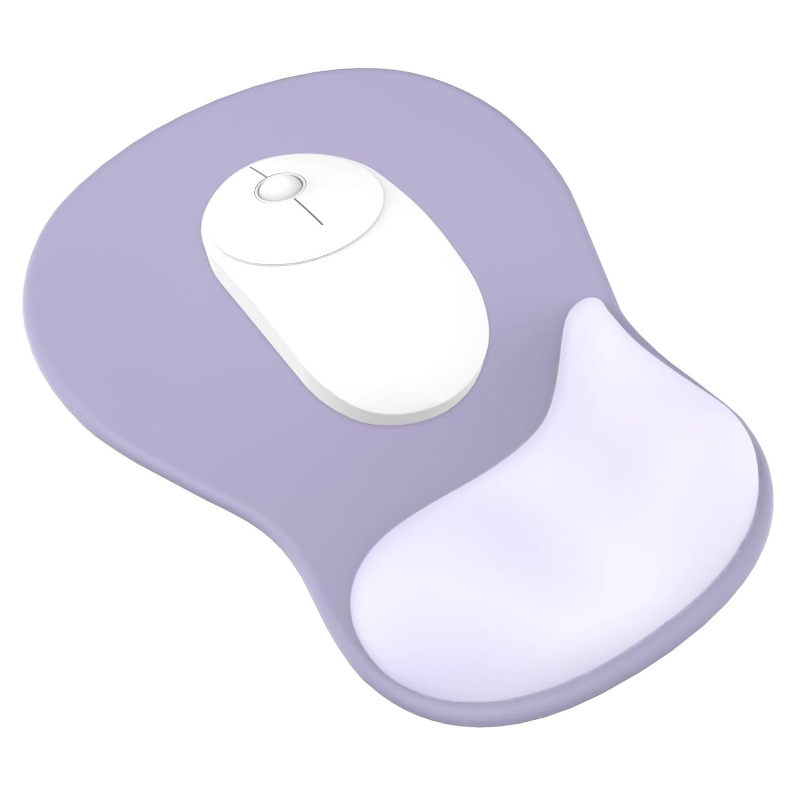 Almohadilla para Mouse Ergonómica eulps con Reposamuñecas Gel Púrpura