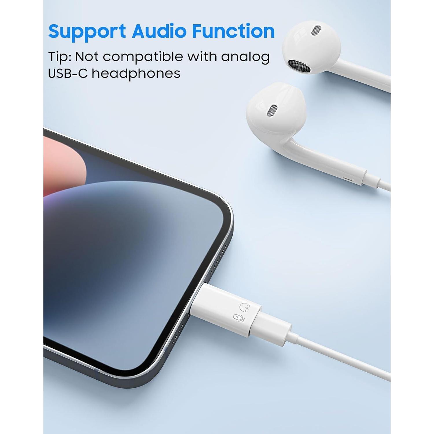 Adaptador MoKo USB C a Lightning para iPhone y iPad