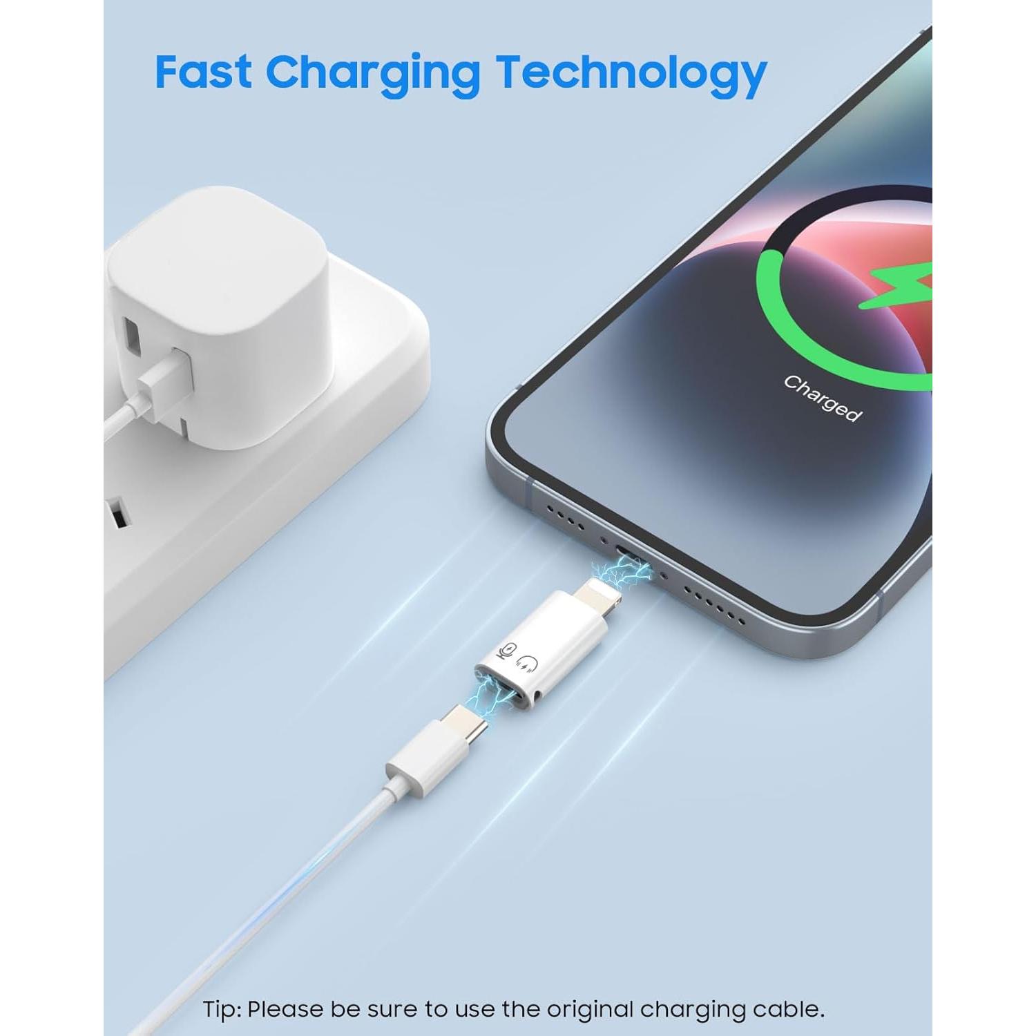 Adaptador MoKo USB C a Lightning para iPhone y iPad