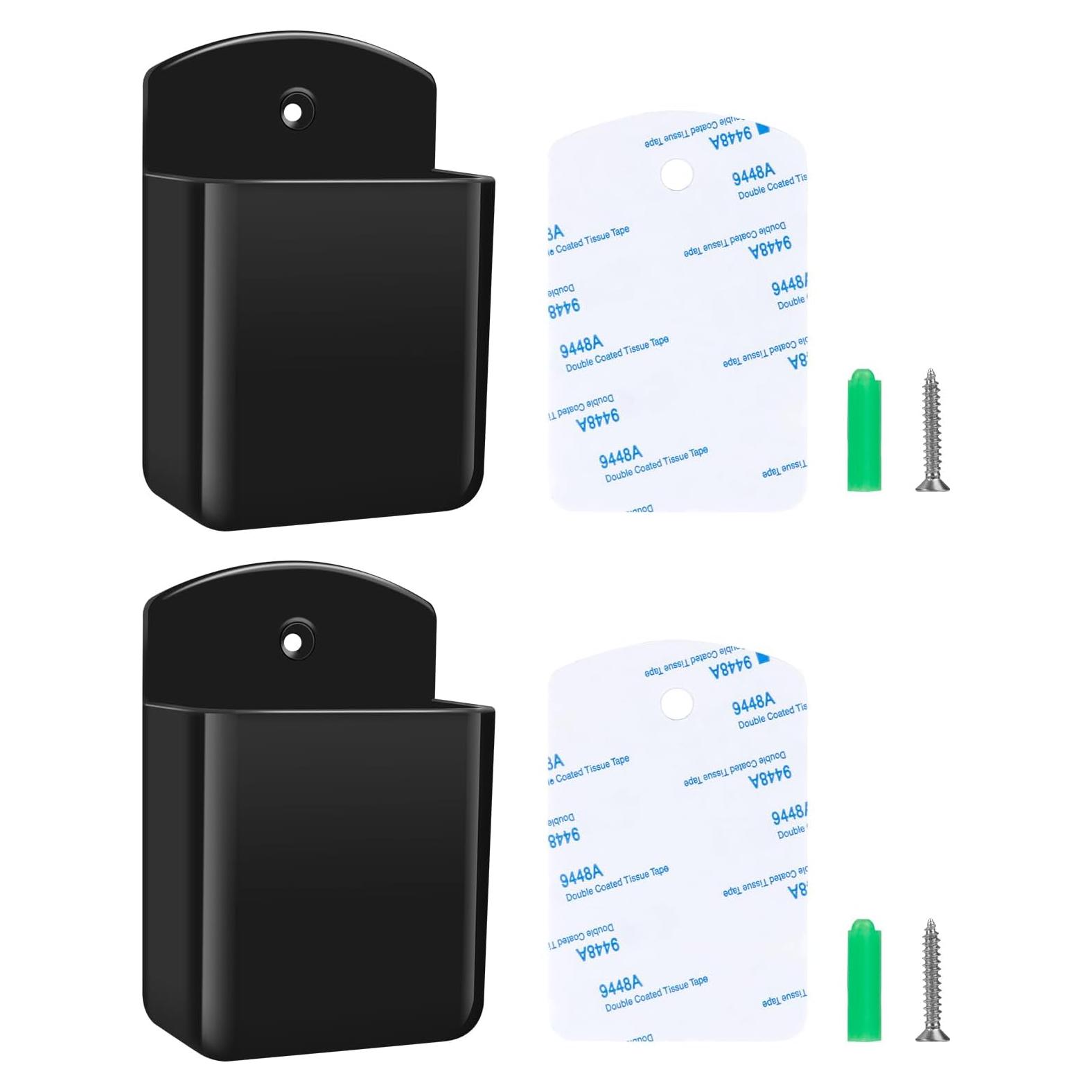 Soportes de Control Remoto Montados en Pared Aecsze 2 Pcs Negro