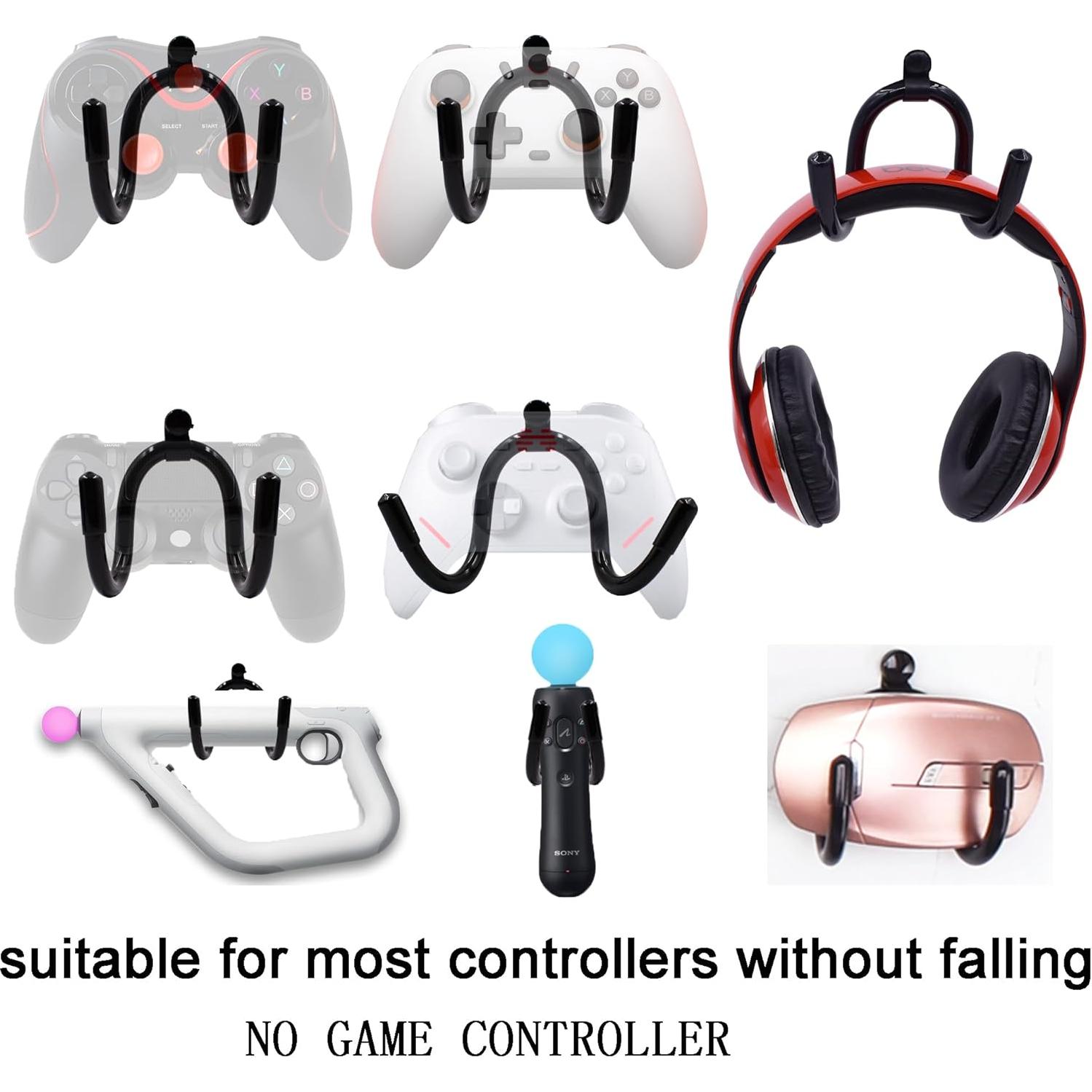 Organizador de Controladores de Juego YYST Soporte de Pared Negro