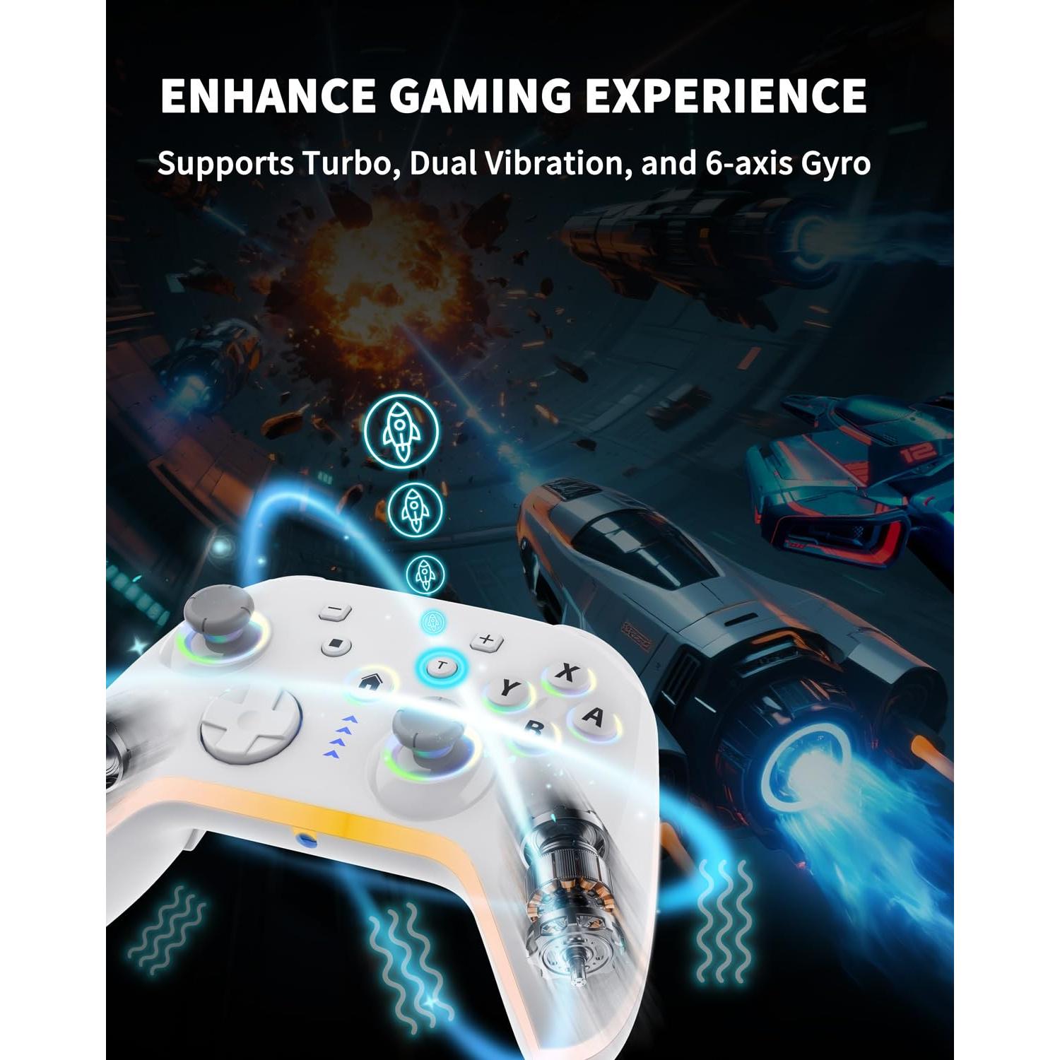 Controlador de Juego Inalámbrico Bcofo para Móviles y PC