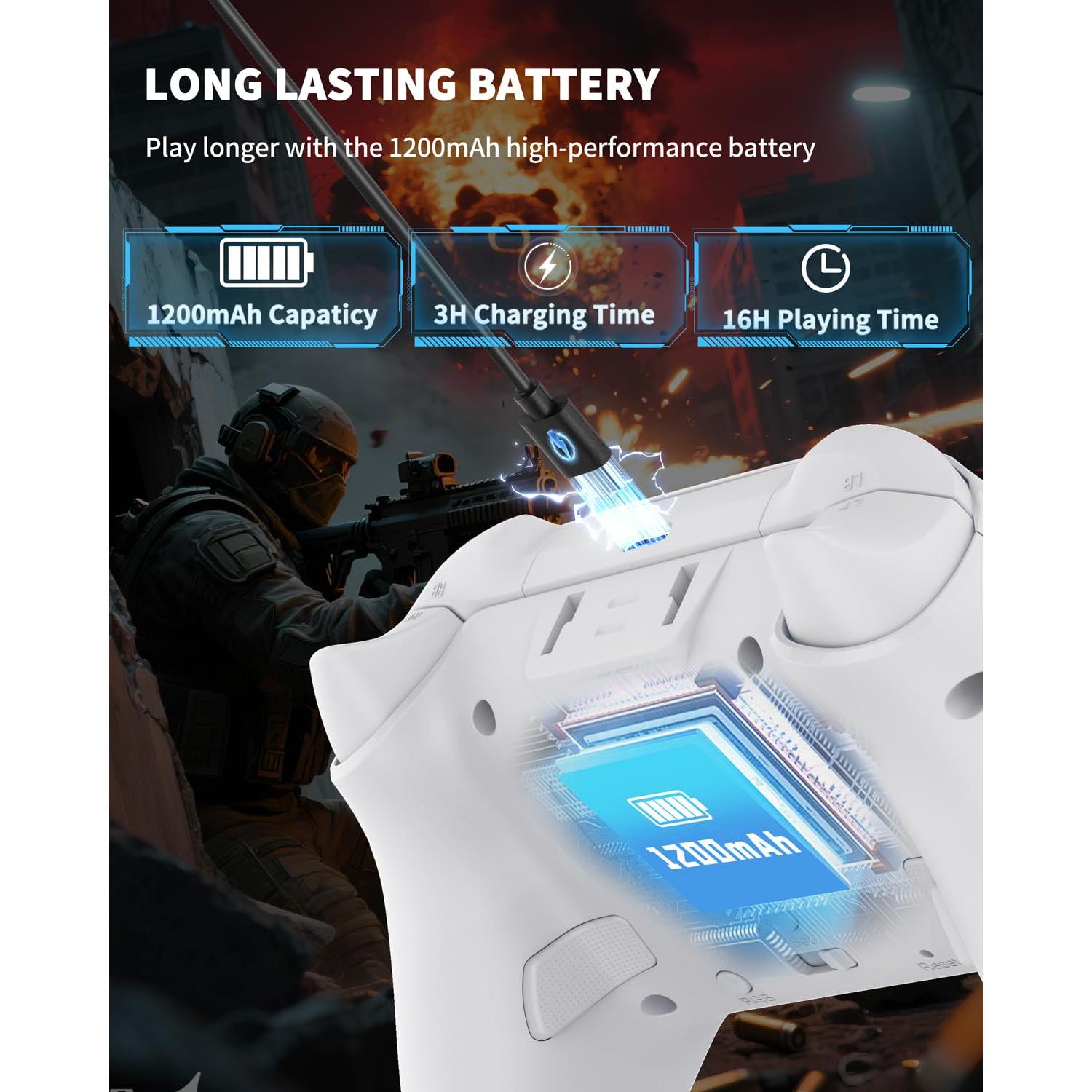 Controlador de Juego Inalámbrico Bcofo para Móviles y PC