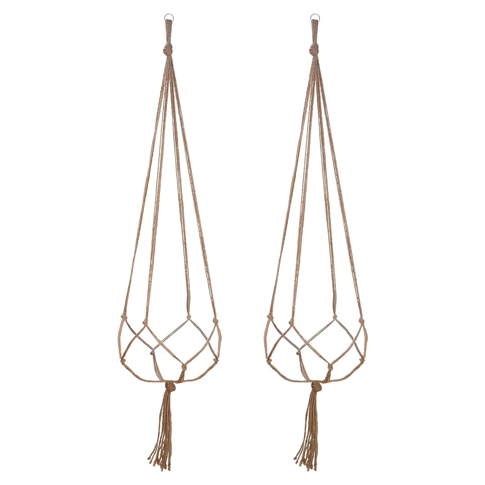 Soporte para Plantas EBOOT 2 Pack 120 cm Yute Natural 4 Patas