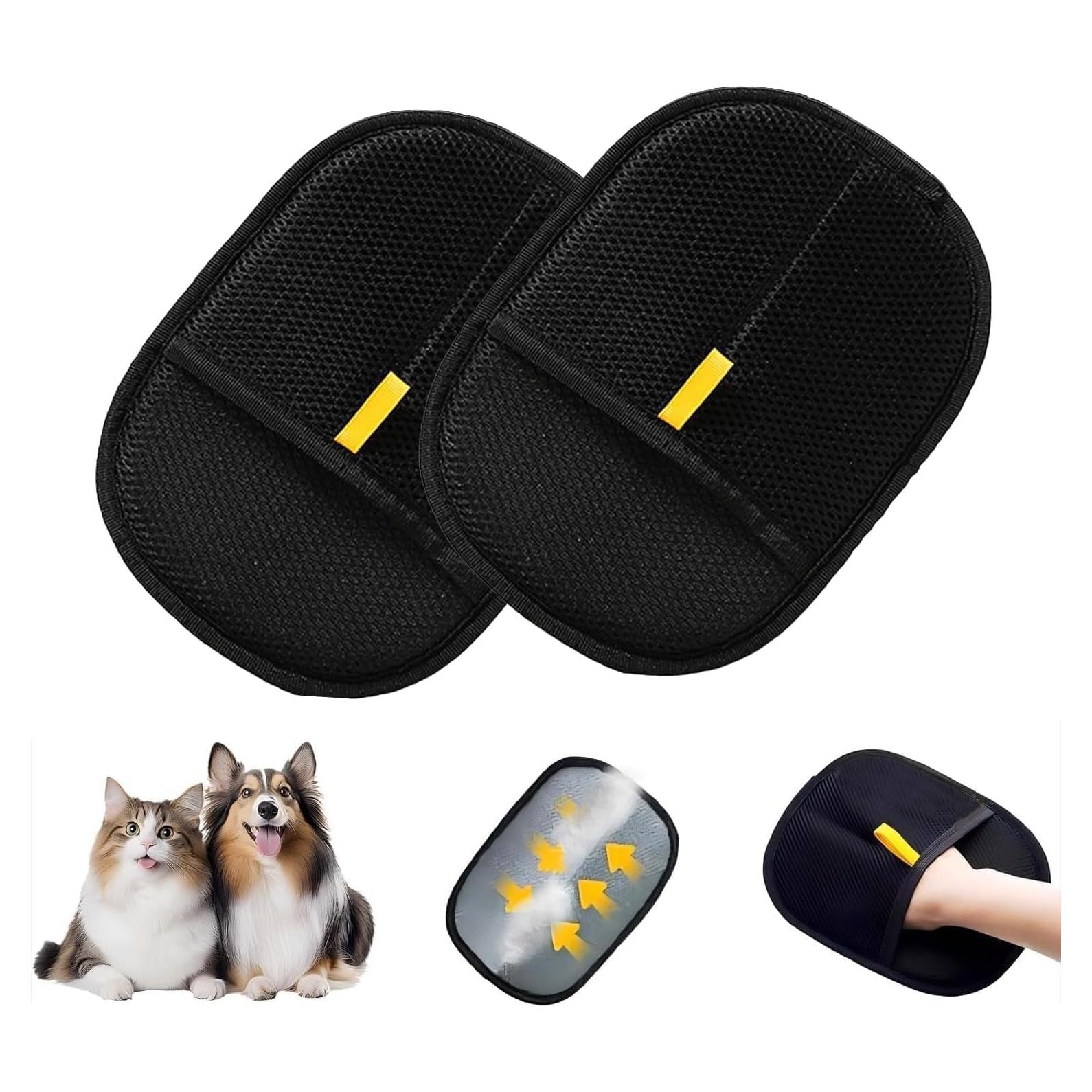 Guantes de Aseo para Mascotas 2PCS - Eliminación de Pelo Eficiente