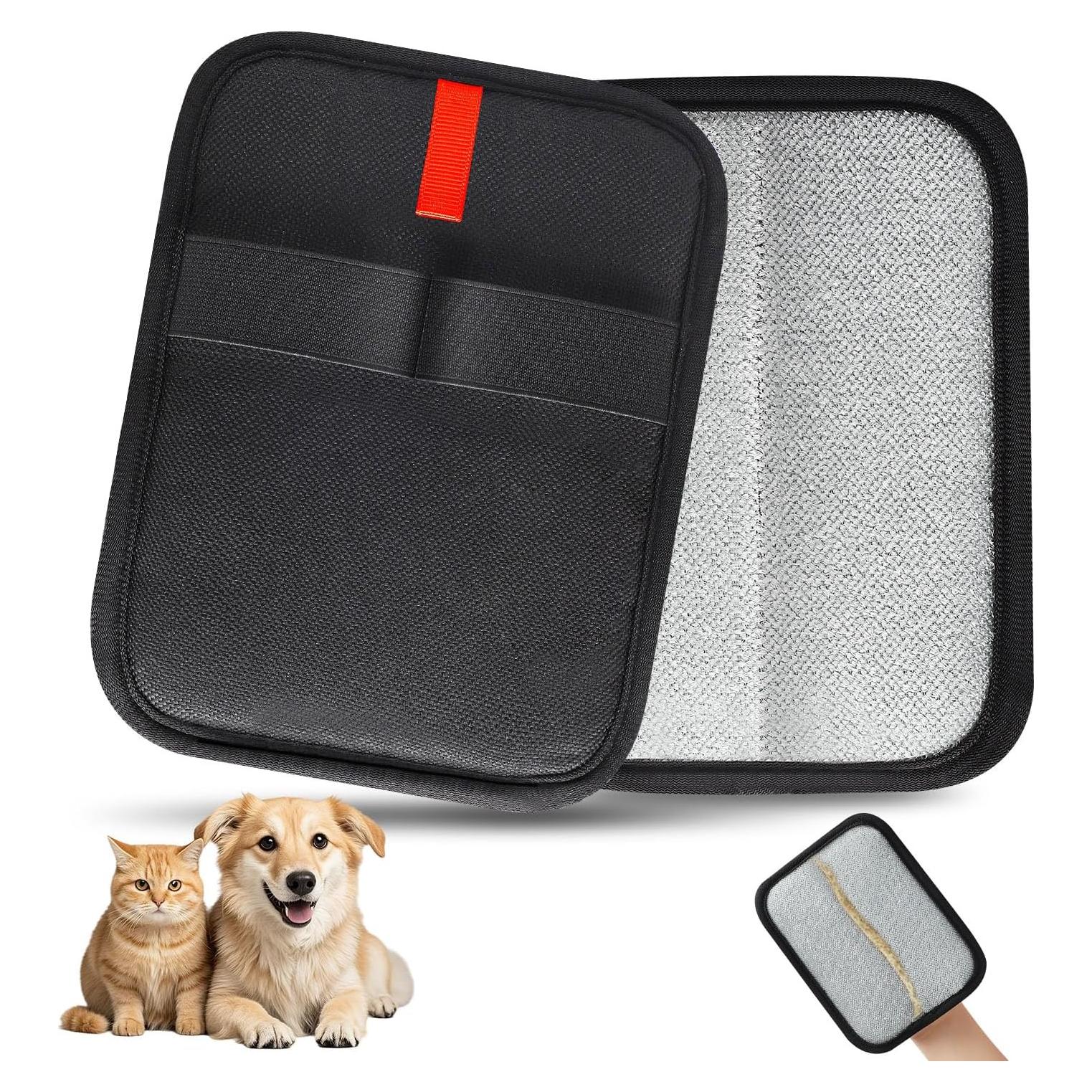 Guantes Removedores de Pelo de Mascota INABULETWO 1 Pcs Negro