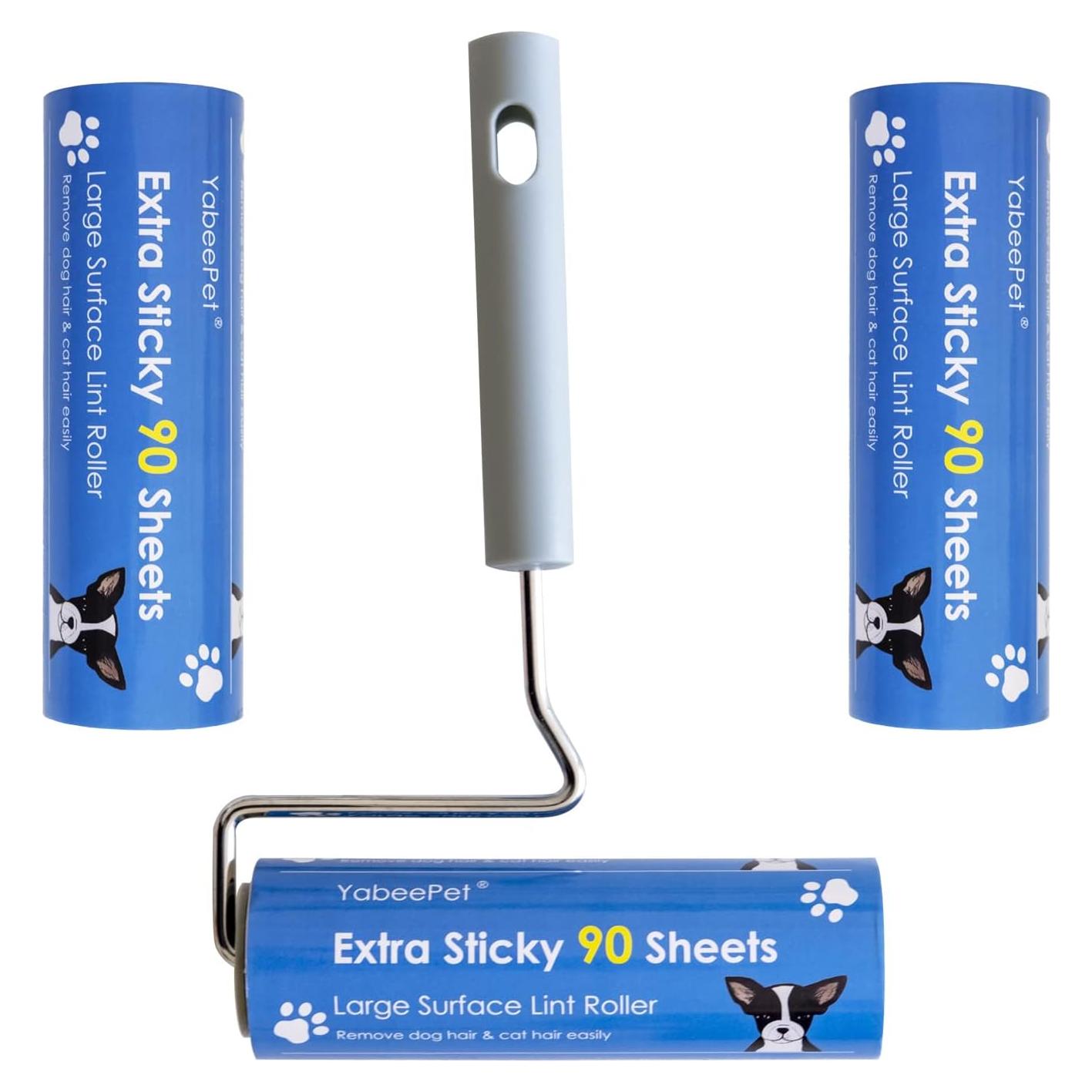 Rodillo Quitapelusas YabeePet 16cm Extra Pegajoso 270 Hojas