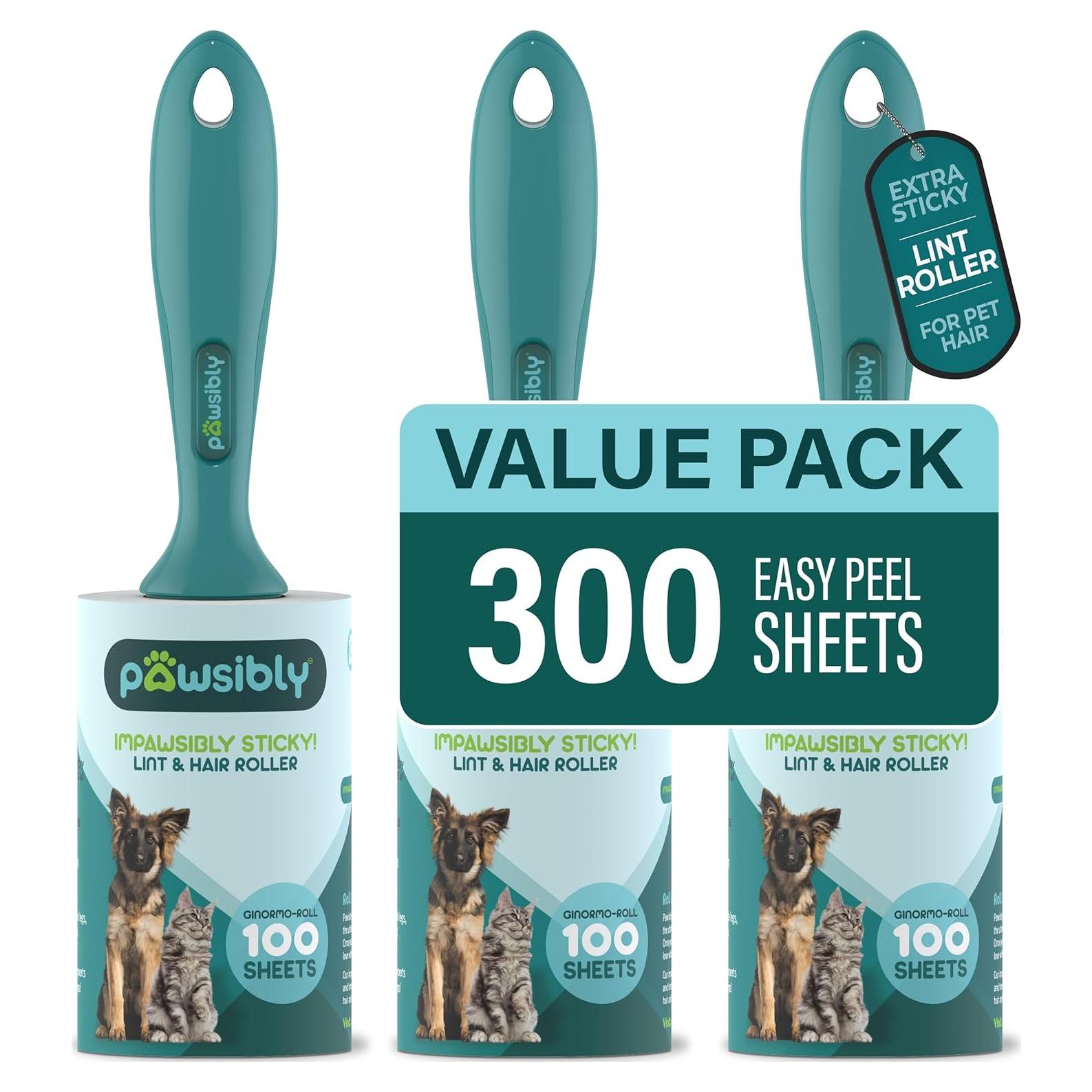Rodillos para Pelusa Pawsibly - Paquete de 3, 300 Hojas