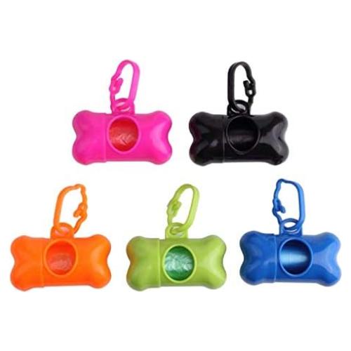 Dispensador de Bolsas para Excremento LIUSM 5 Pcs Color Aleatorio