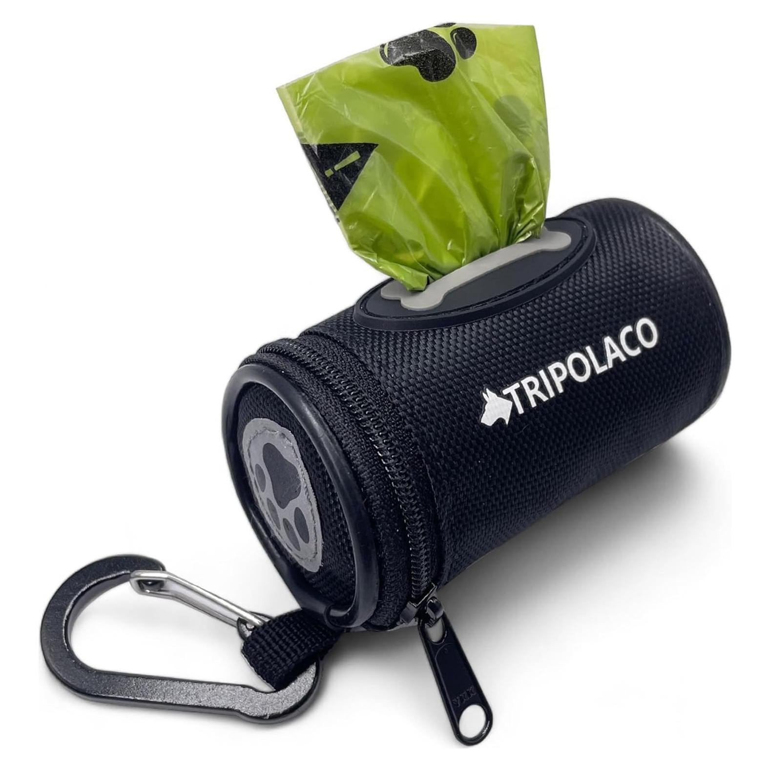 Dispensador de bolsas de caca de perro TRIPOLACO con clip
