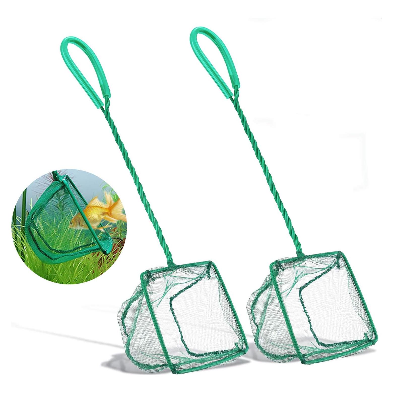 Paquete de 2 Redes para Peces DSSPORT 10.16 cm con Mango Antideslizante