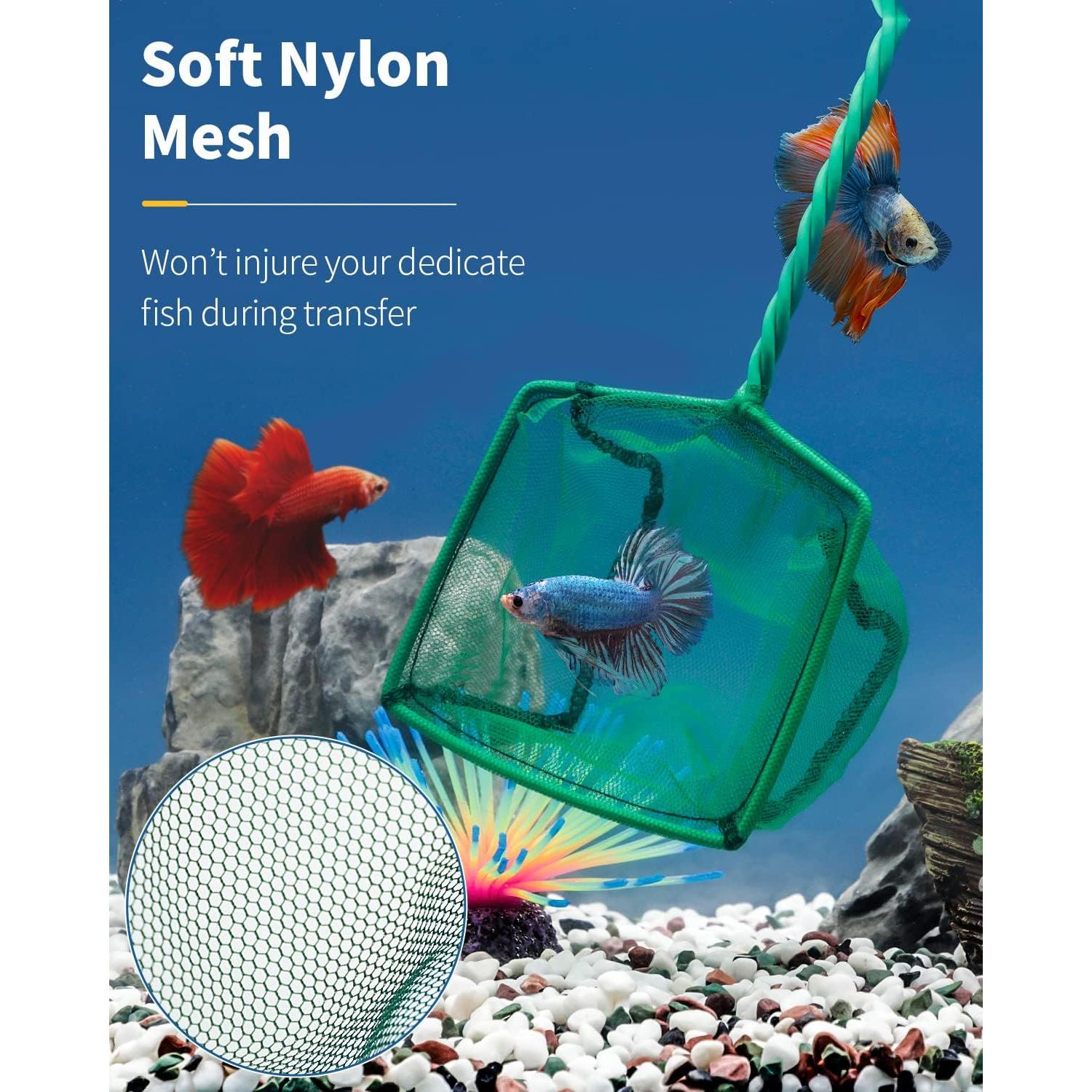 Red de Acuario Pawfly 10.16x8.89 cm con Mango de Metal