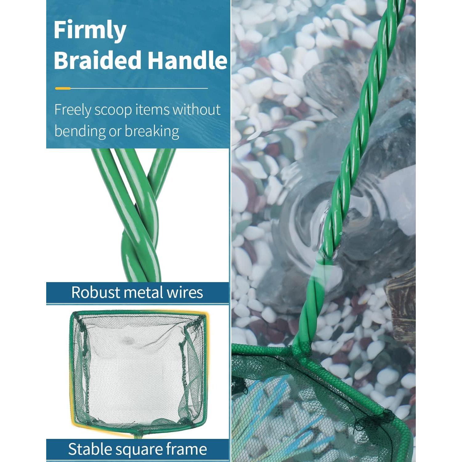 Red de Acuario Pawfly 10.16x8.89 cm con Mango de Metal