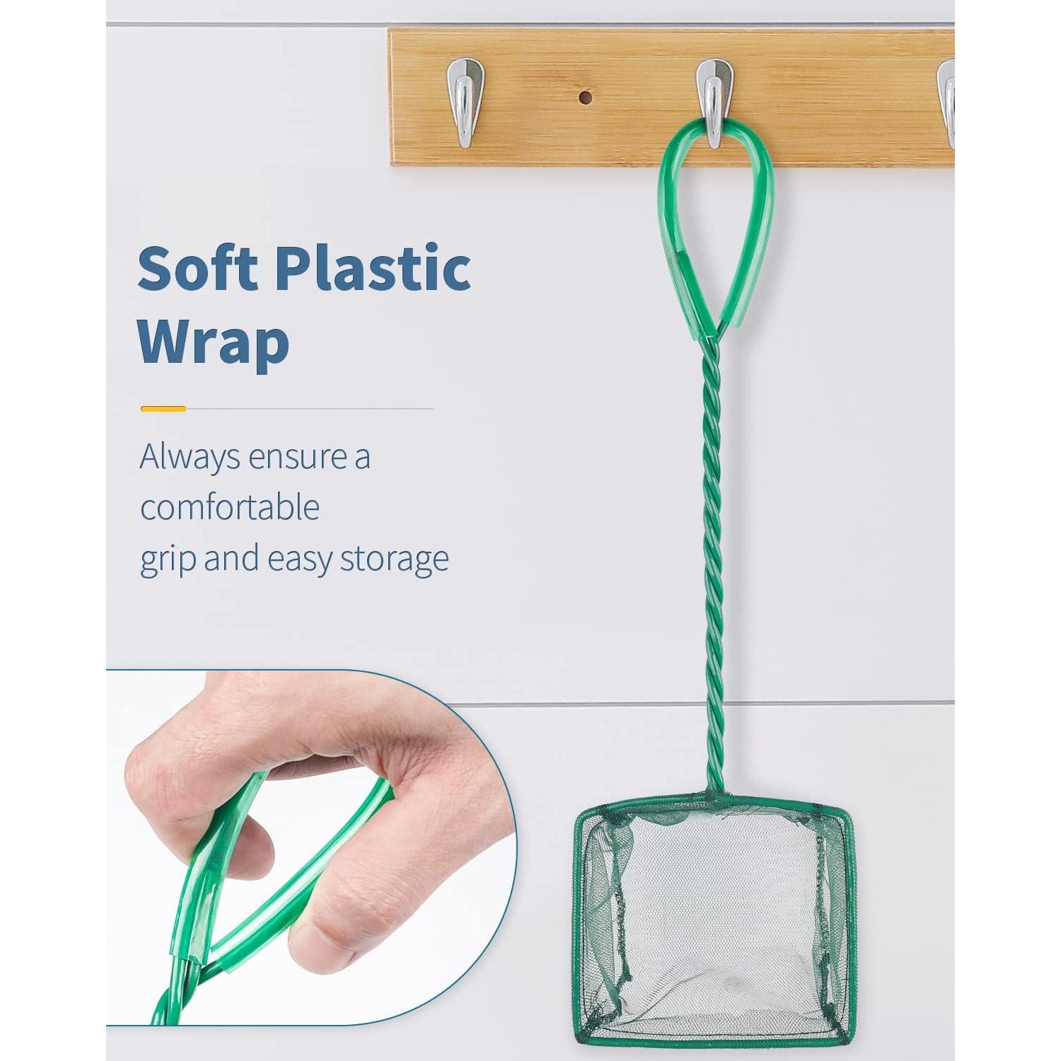 Red de Acuario Pawfly 10.16x8.89 cm con Mango de Metal