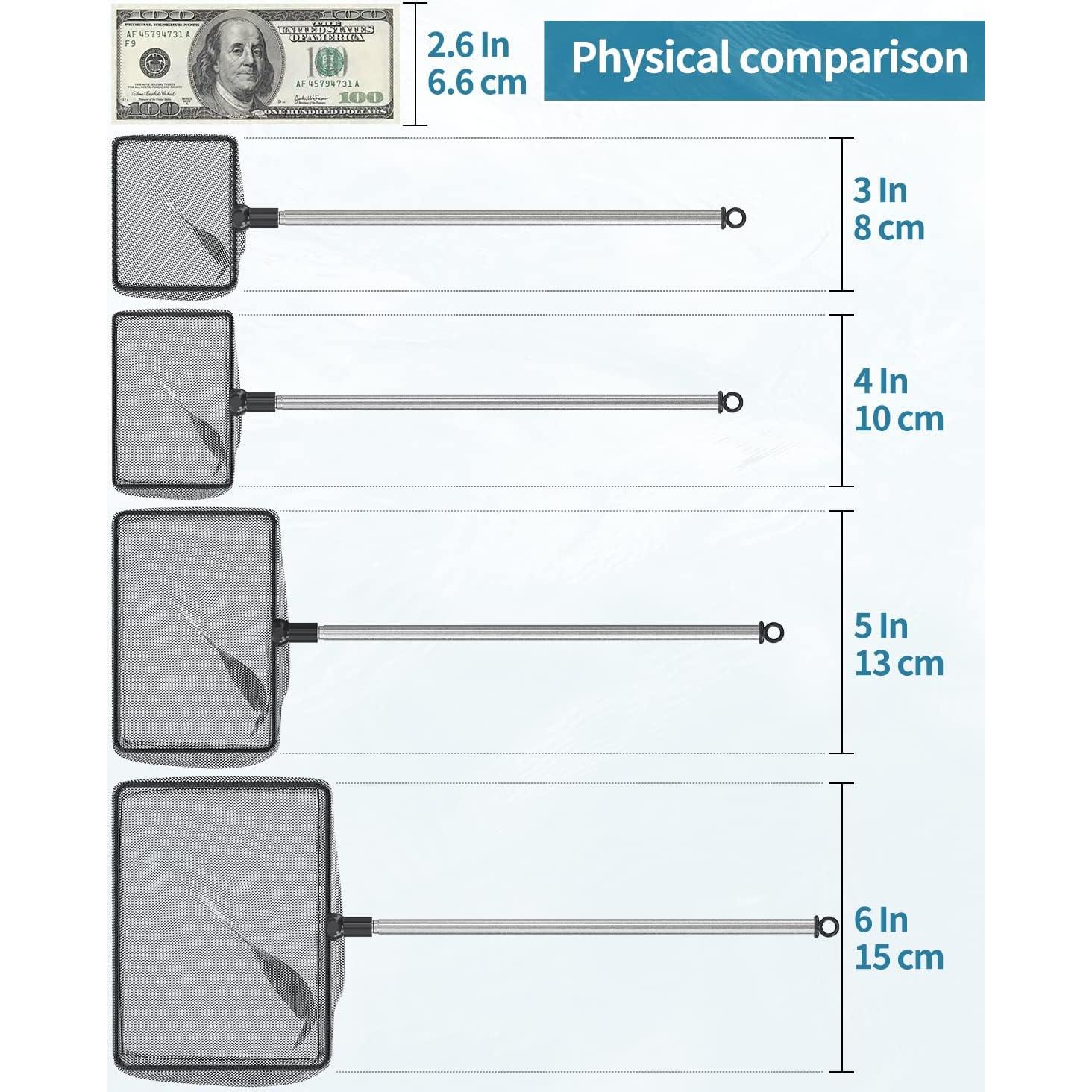 Red de Acuario Pawfly Telescópica 7.62 cm para Peces