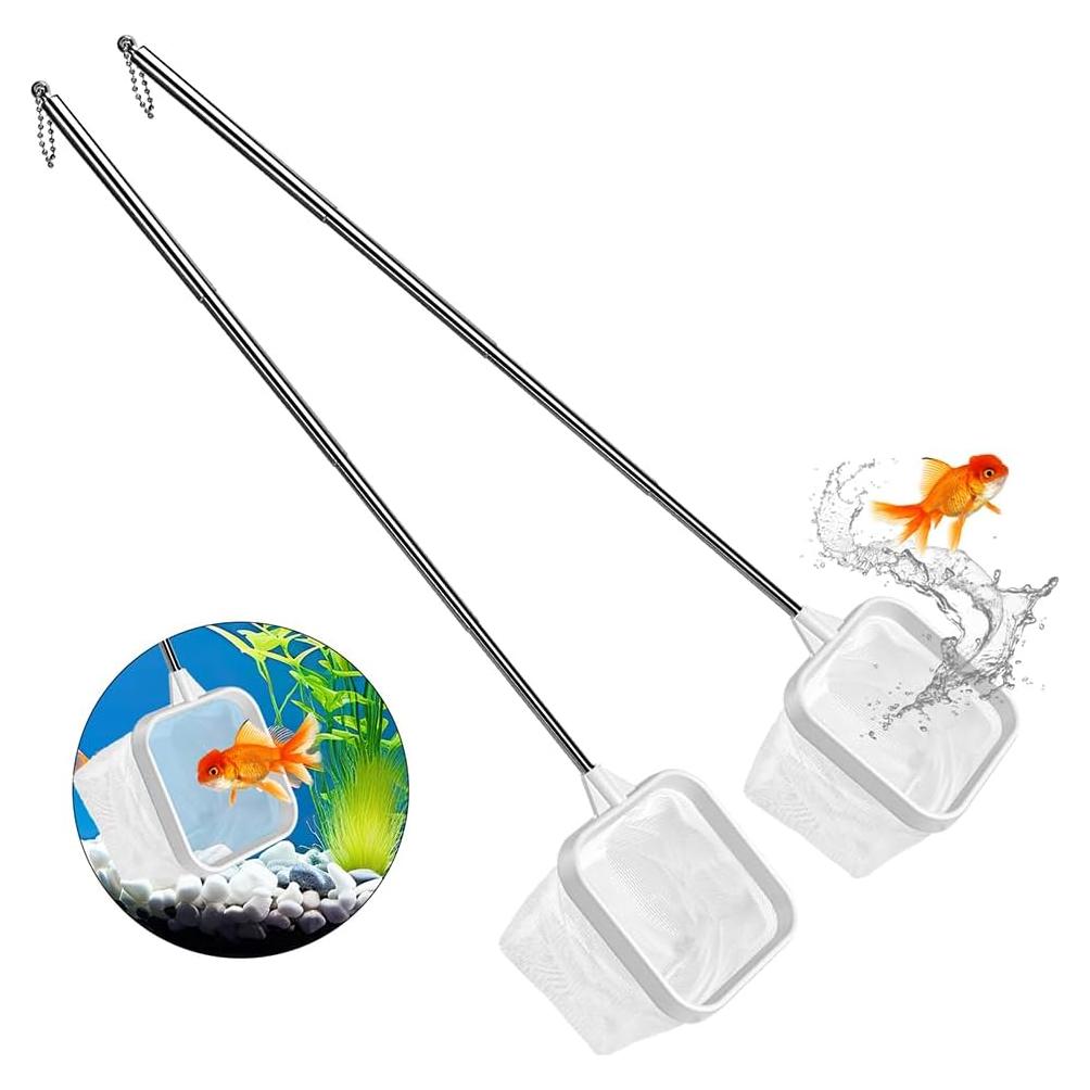 Paquete de 2 Redes de Acuario ViiWxx 7.6 cm Nylon Blanco