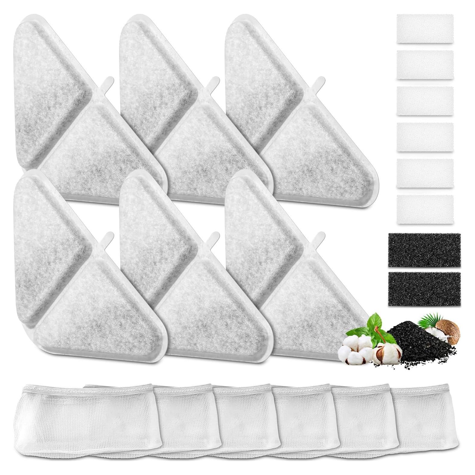 Paquete de 6 Filtros de Reemplazo Mukkela para Fuente de Agua 7L