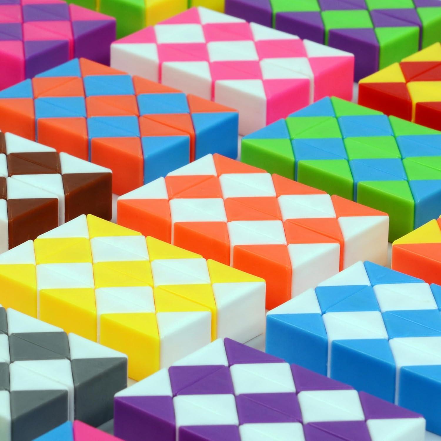 Paquete de 26 Cubos Mágicos de Serpiente Neureyte - Juguete de Rompecabezas