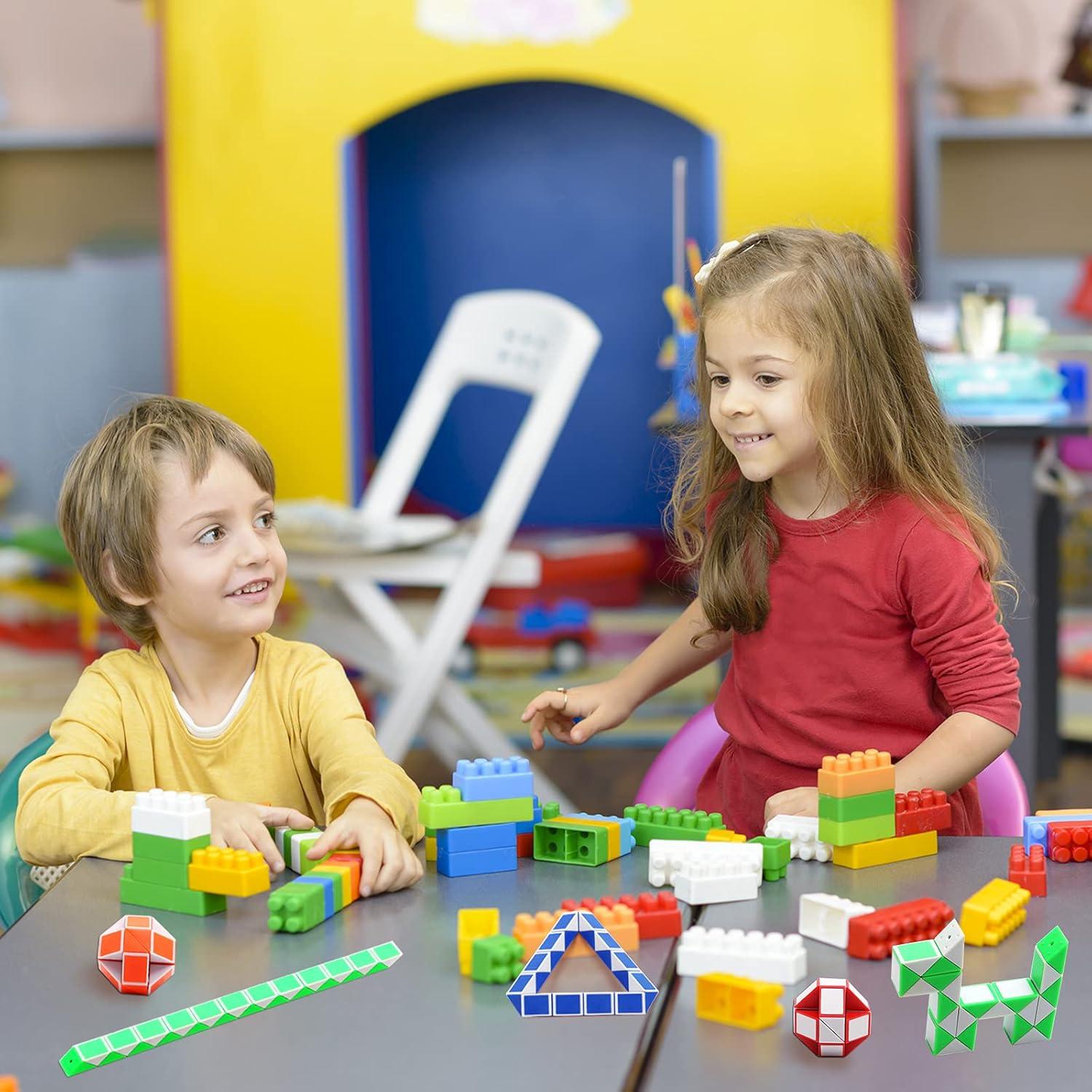 Paquete de 24 Cubos Mágicos de Velocidad Yeetec - Juguetes de Rompecabezas