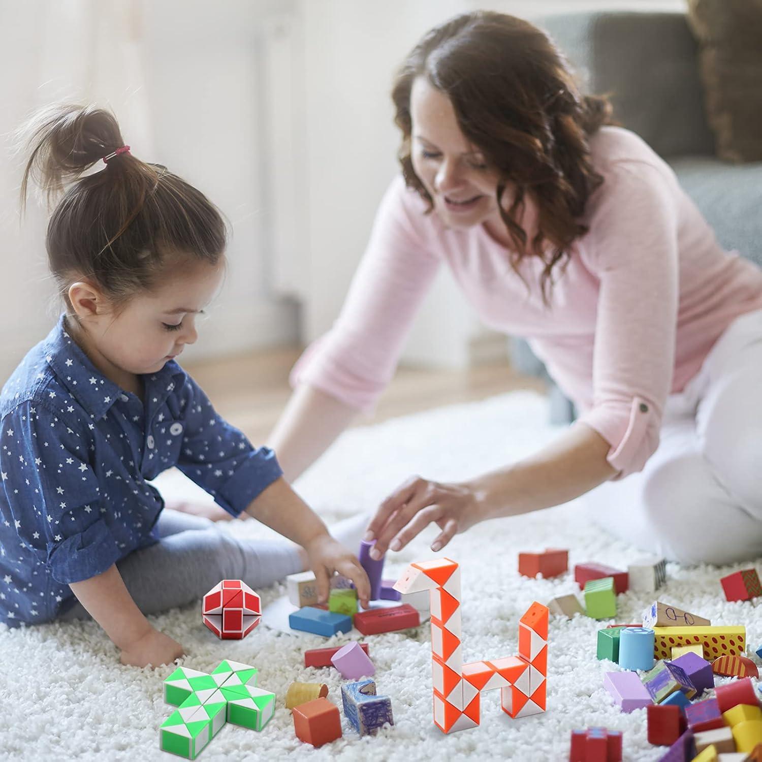 Paquete de 24 Cubos Mágicos de Velocidad Yeetec - Juguetes de Rompecabezas