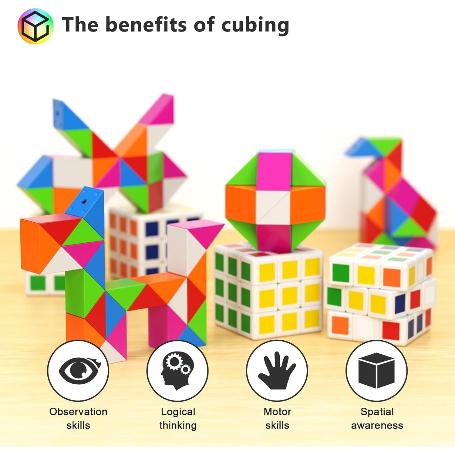 Set de Mini Cubos de Rompecabezas Vdealen - 32 Piezas