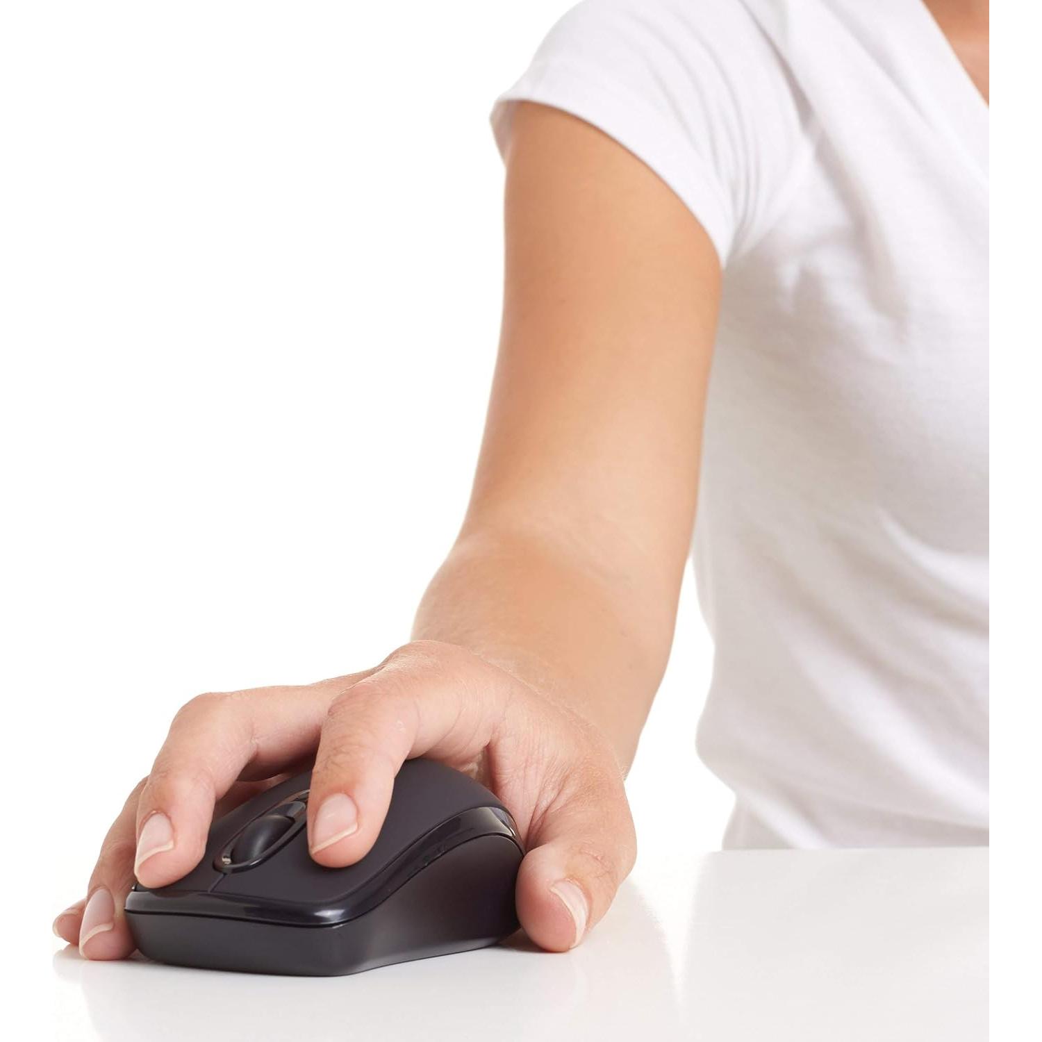 Ratón Óptico Inalámbrico Amazon Basics 2.4 GHz Negro