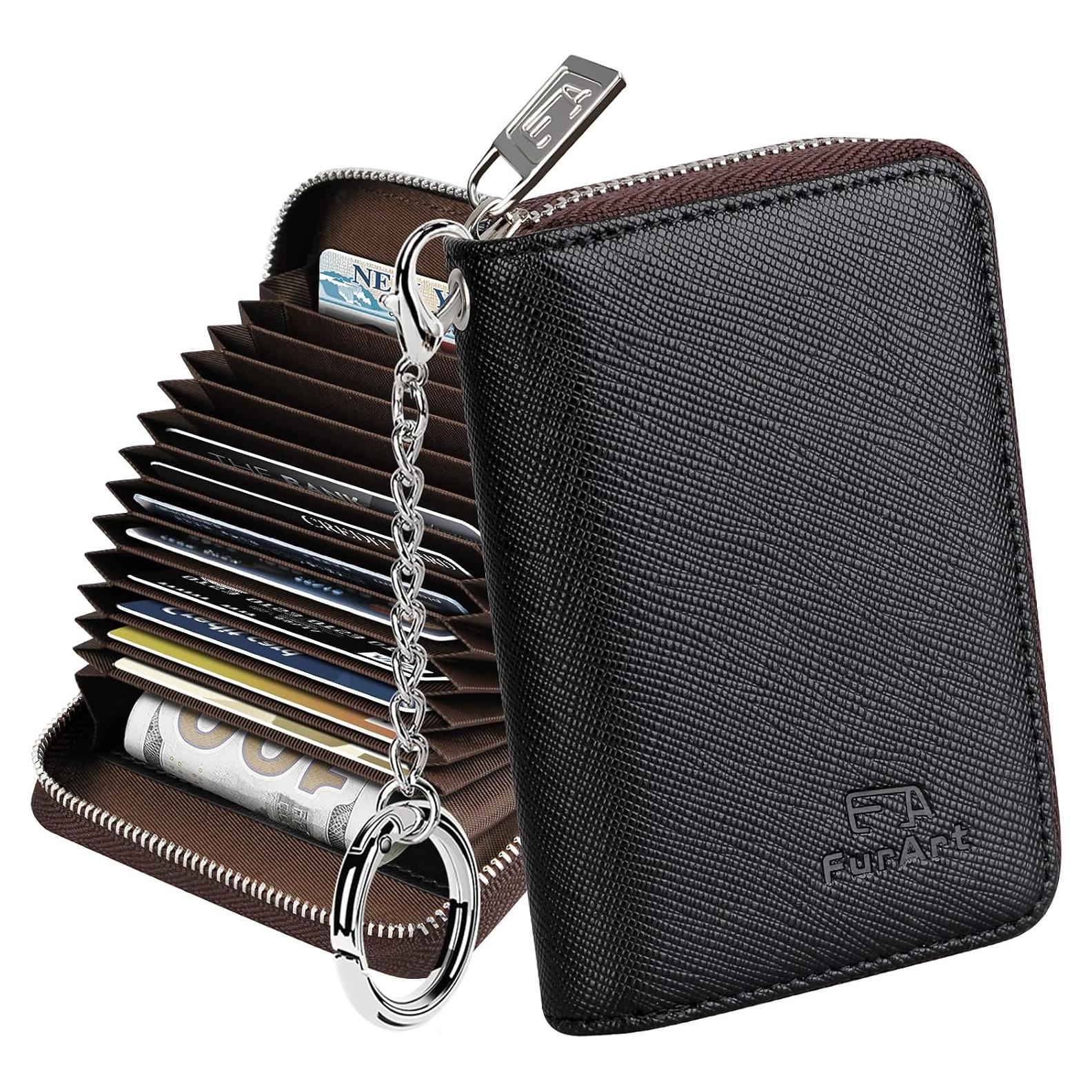 Cartera Compacta FurArt para Mujeres con Bloqueo RFID