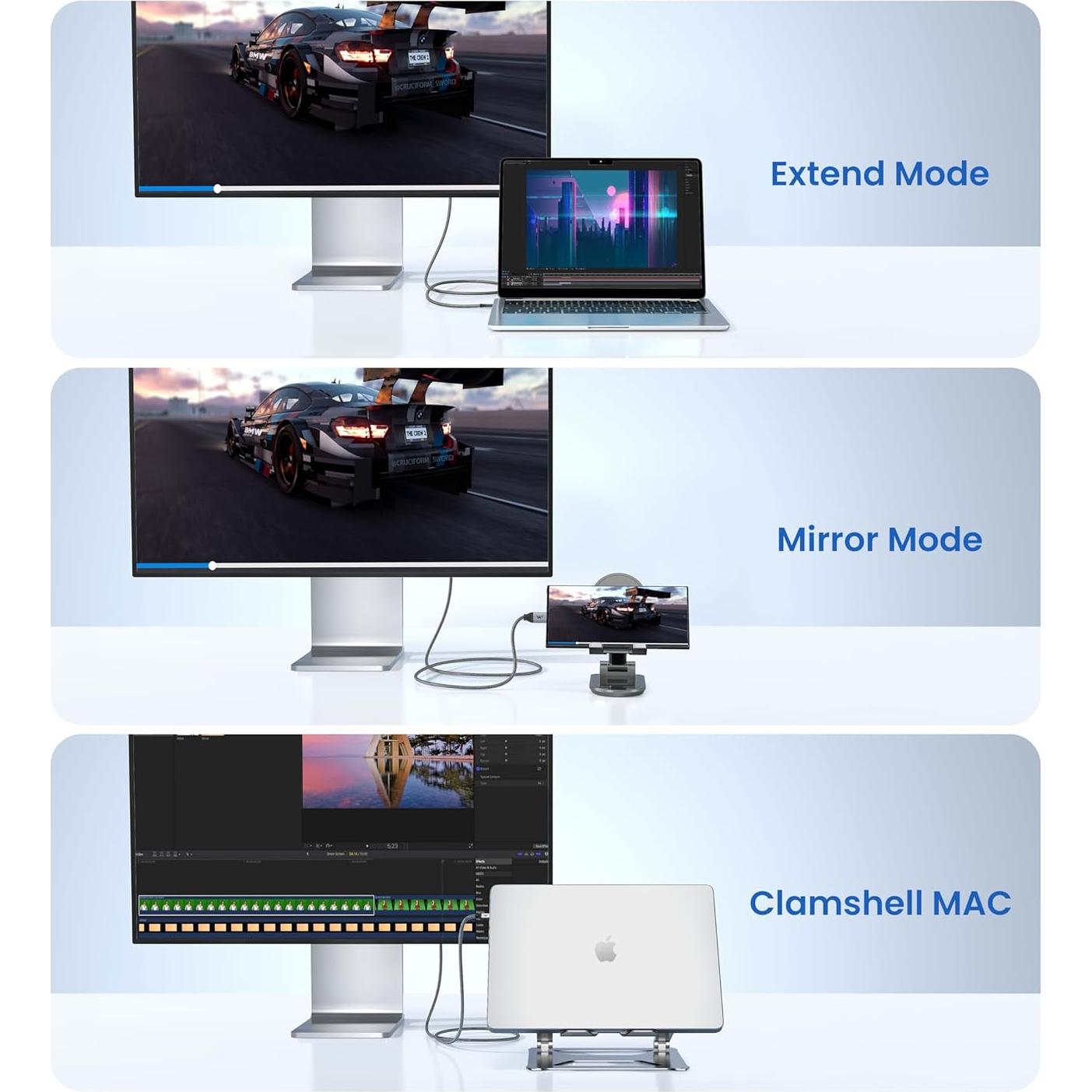 Cable HDMI 4K 60Hz WARRKY Tipo C 1.83m Aluminio Chapado Oro