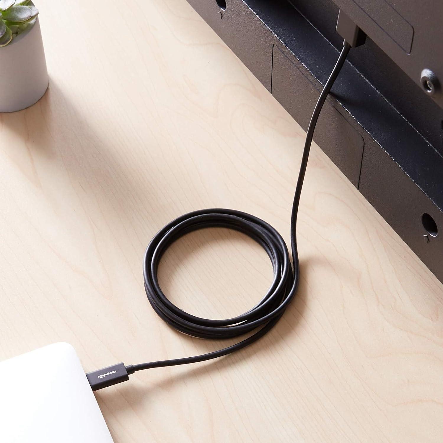 Adaptador USB-C a HDMI Amazon Basics 1.83m 4K 60Hz Negro