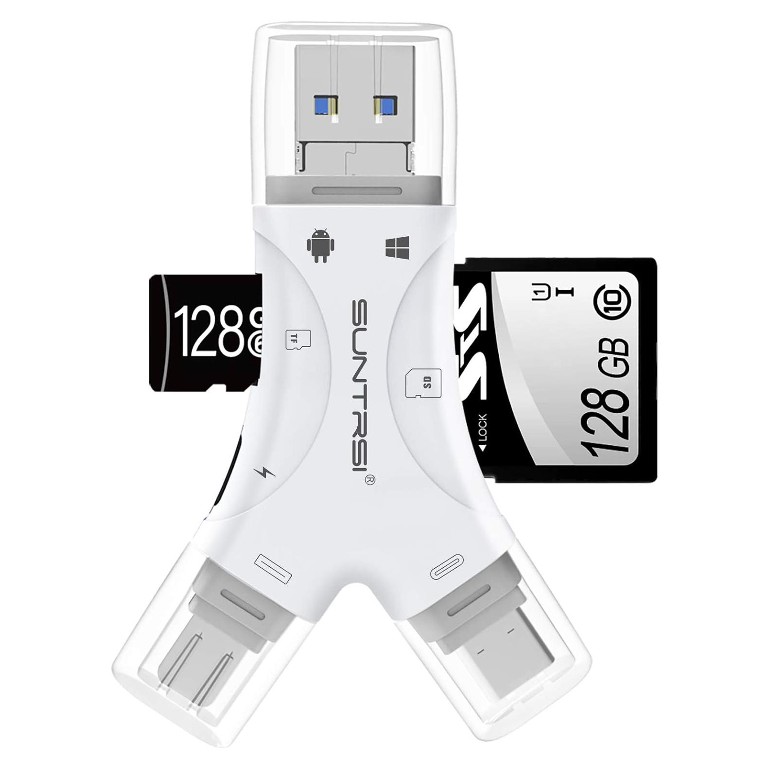 Lector de Tarjetas SD 4 en 1 SUNTRSI para iPhone y Android