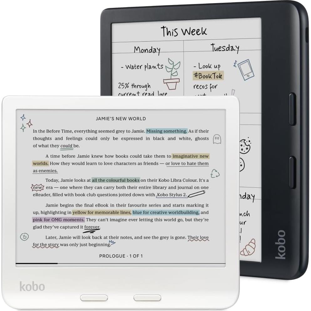 Kobo Libra Color eReader 7" Pantalla E Ink Kaleido Resistente Agua