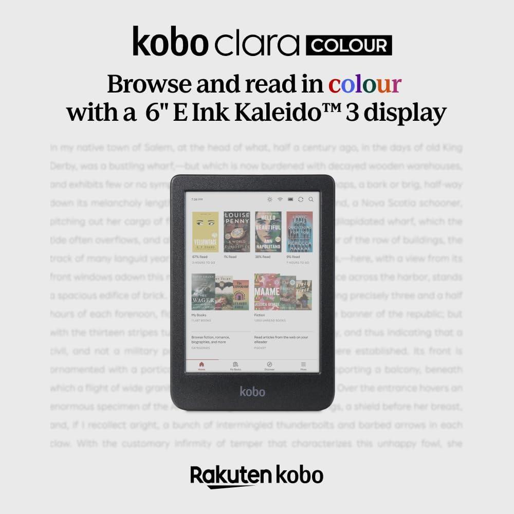 eReader Kobo Clara Color 6" E Ink Resistente al Agua 16GB