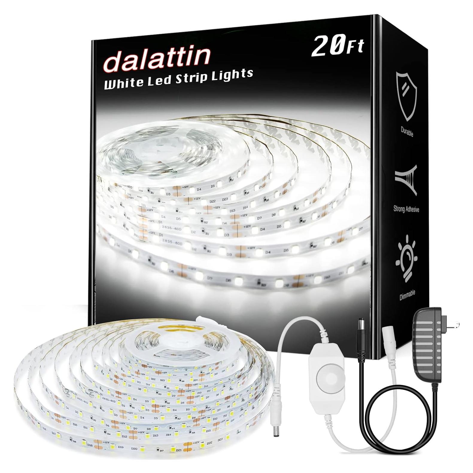 Tira de LED Regulable dalattin 6.1m 24V 6500K Blanca