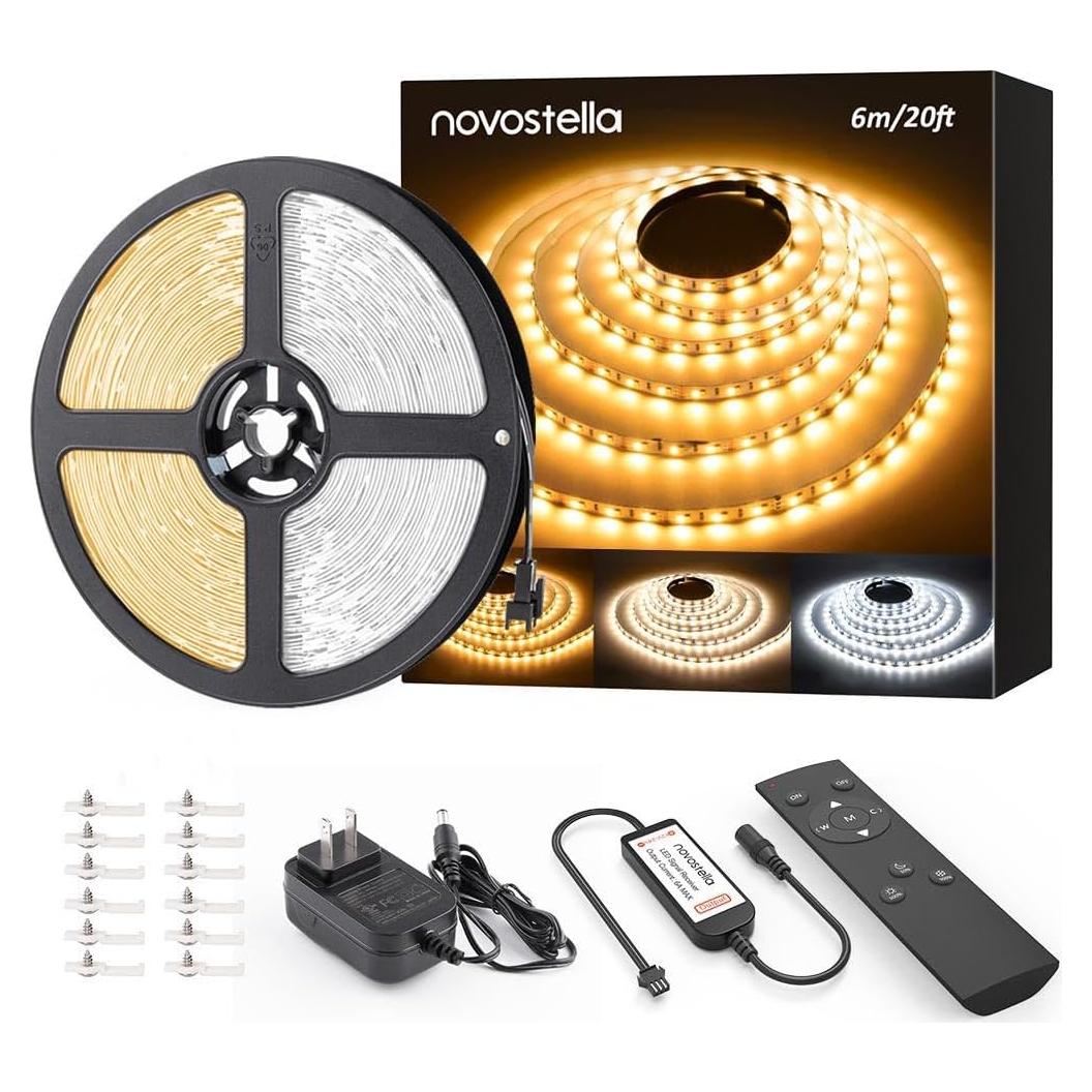 Tira LED Novostella 6m Dimmable 3000K-6500K con Control Remoto